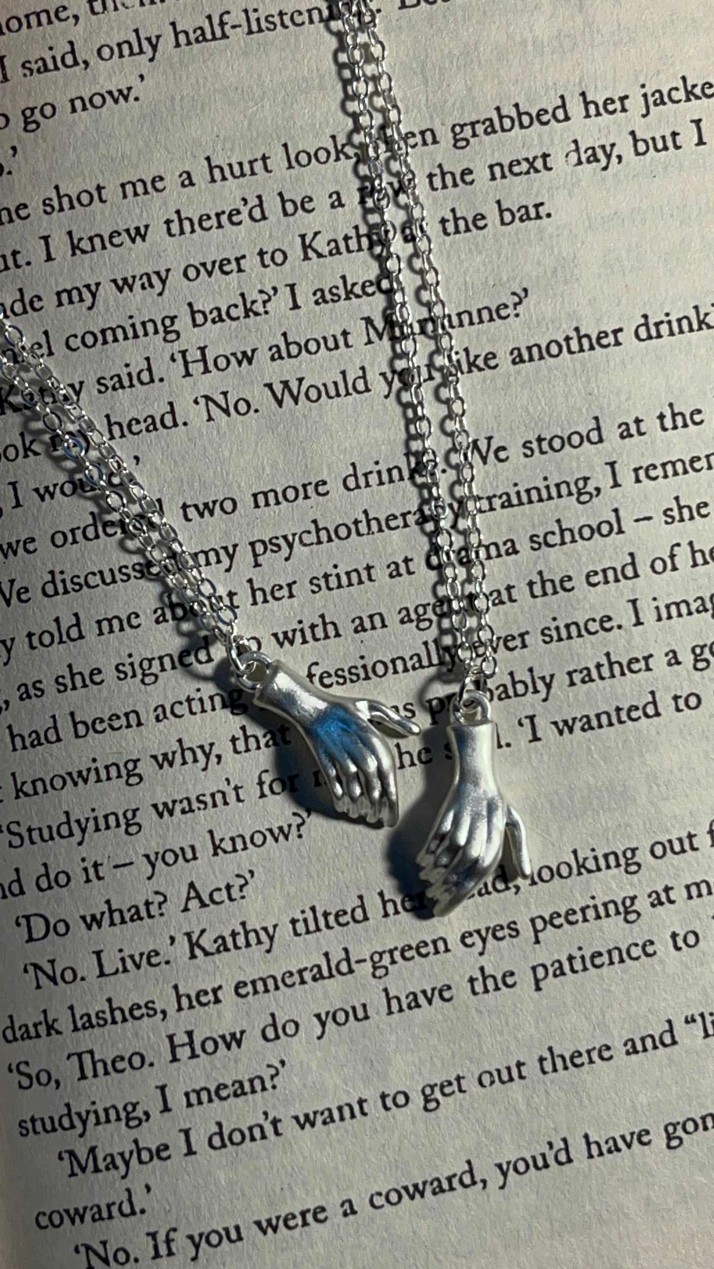 Set of 2 Friendship Necklaces-Silver