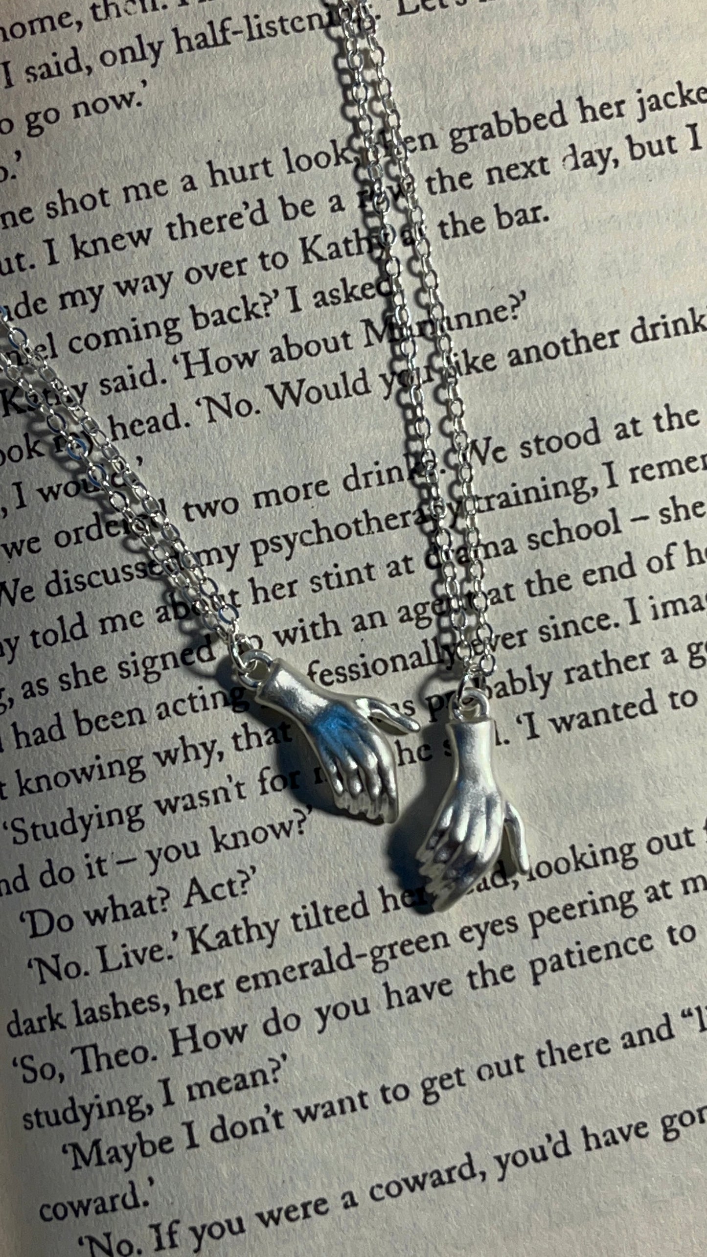 Set of 2 Friendship Necklaces-Silver