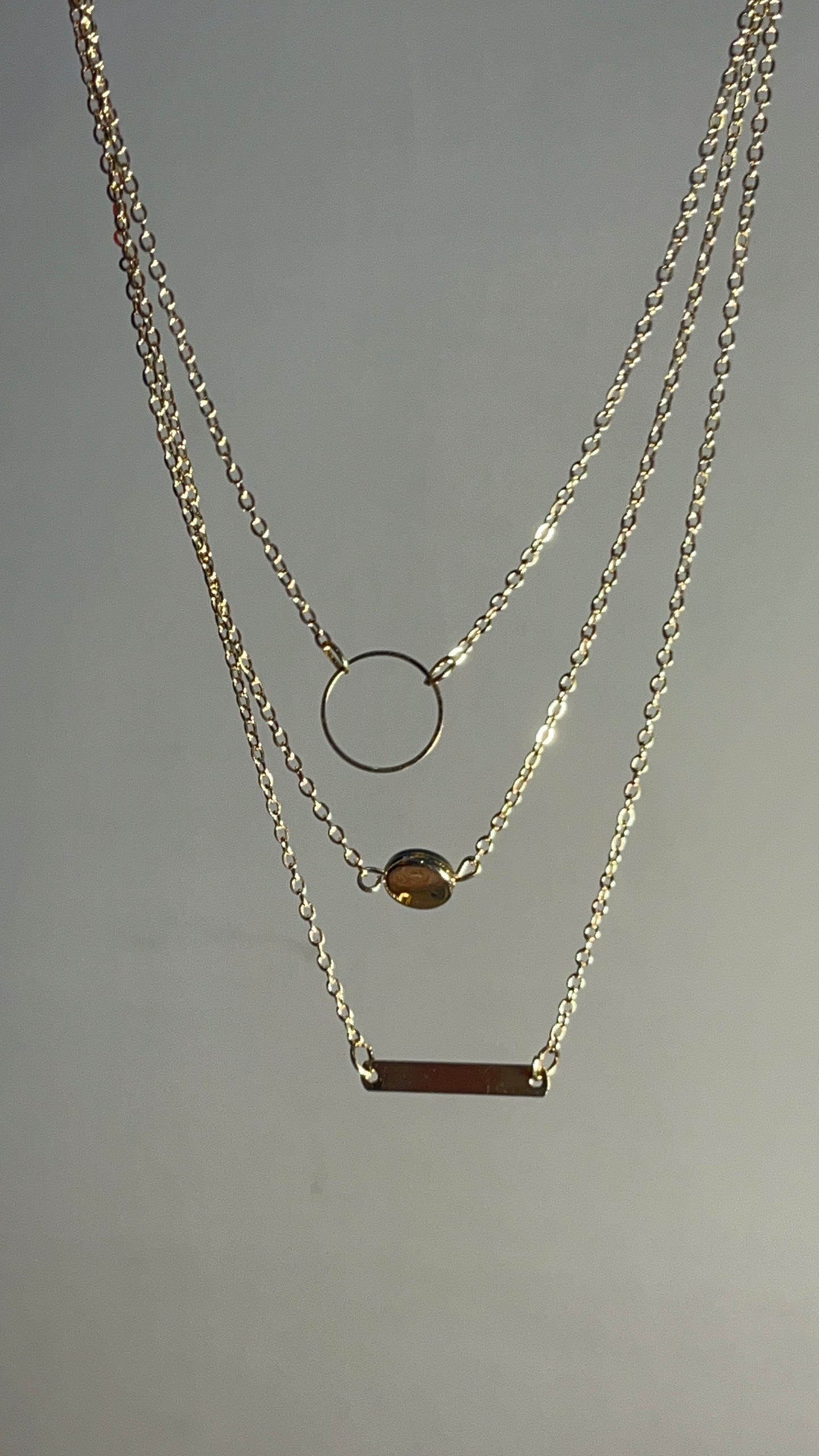 3 Layer Necklace Golden