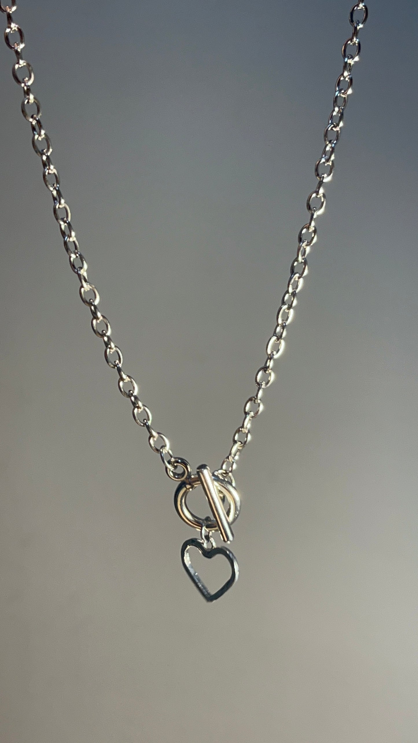 Heart Choker Silver