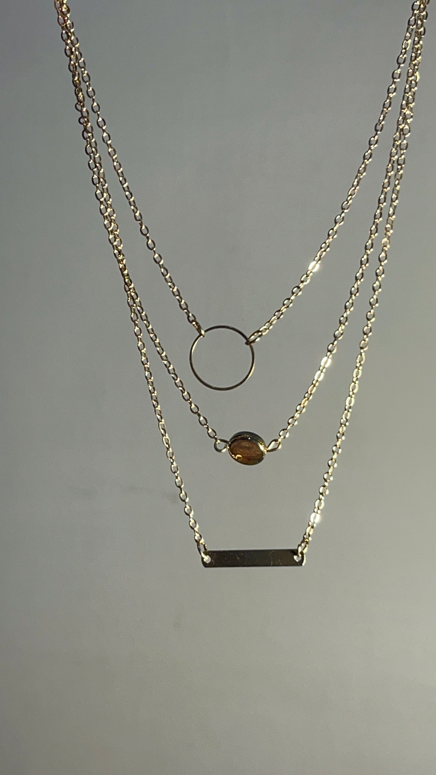 3 Layer Necklace Golden