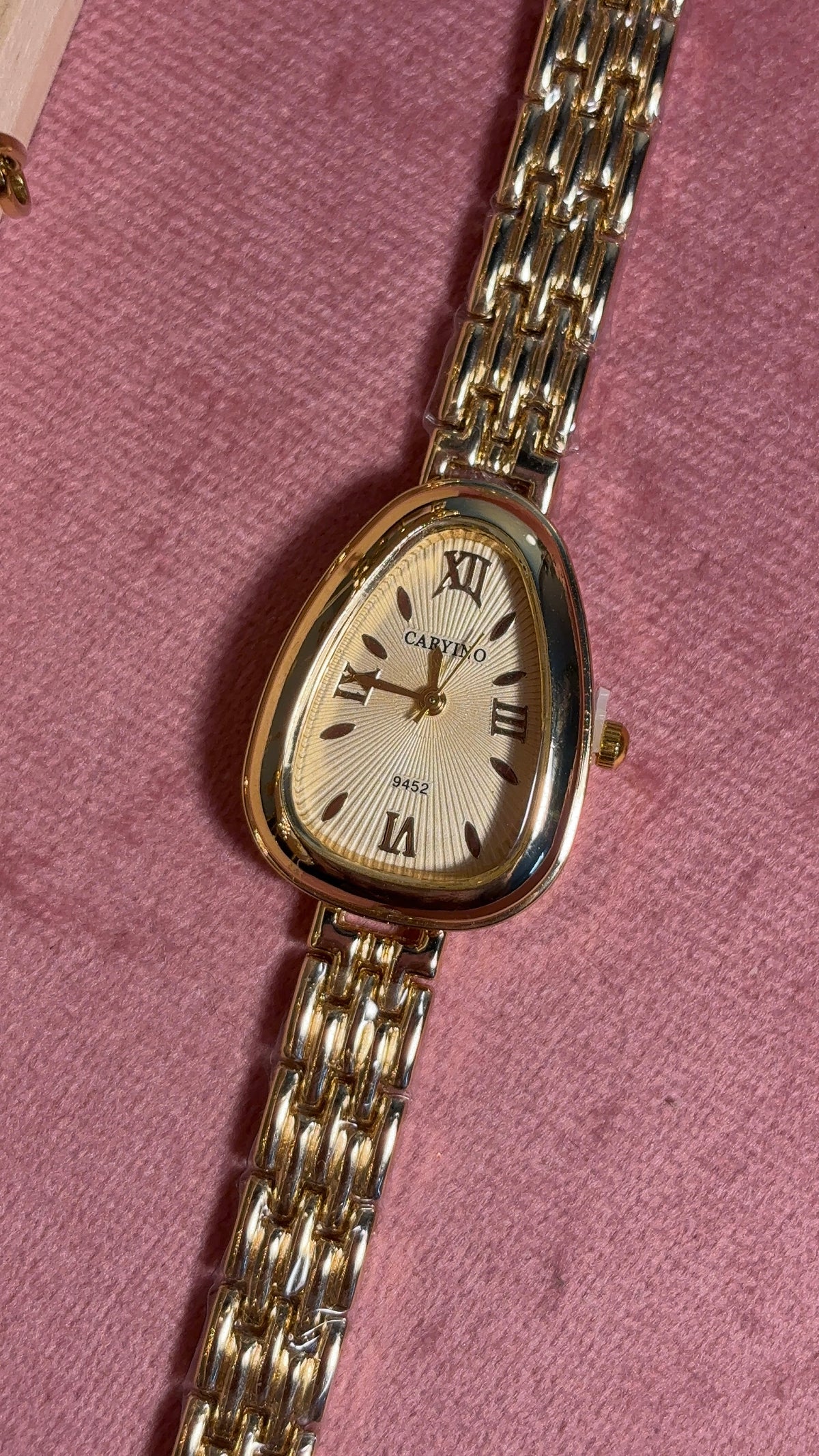 Vintage Gold Triangular Dial Watch