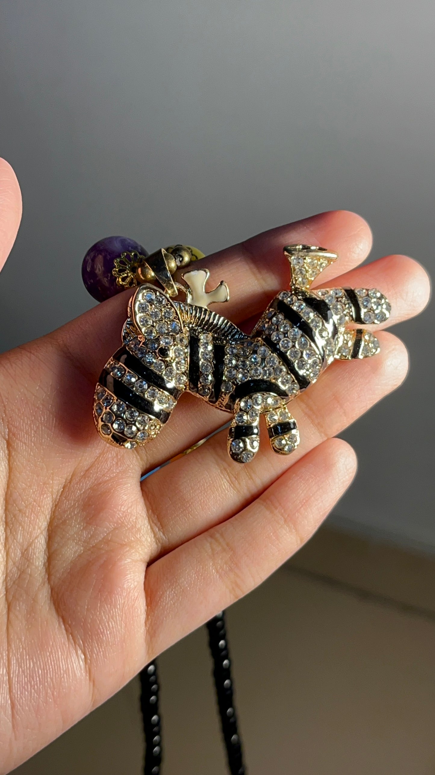 Zebra Necklace
