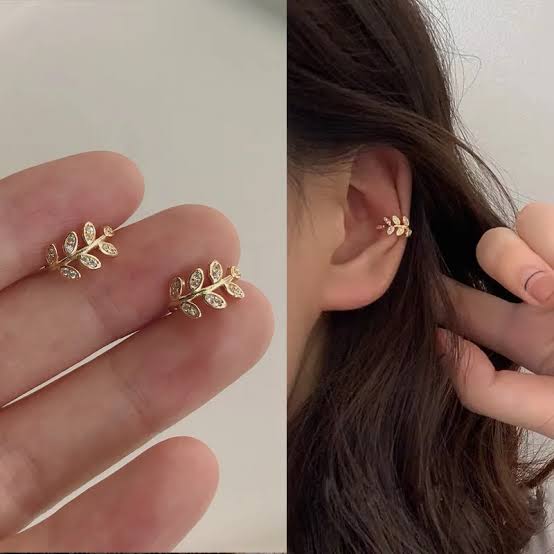 Golden Leaf Earcuffs