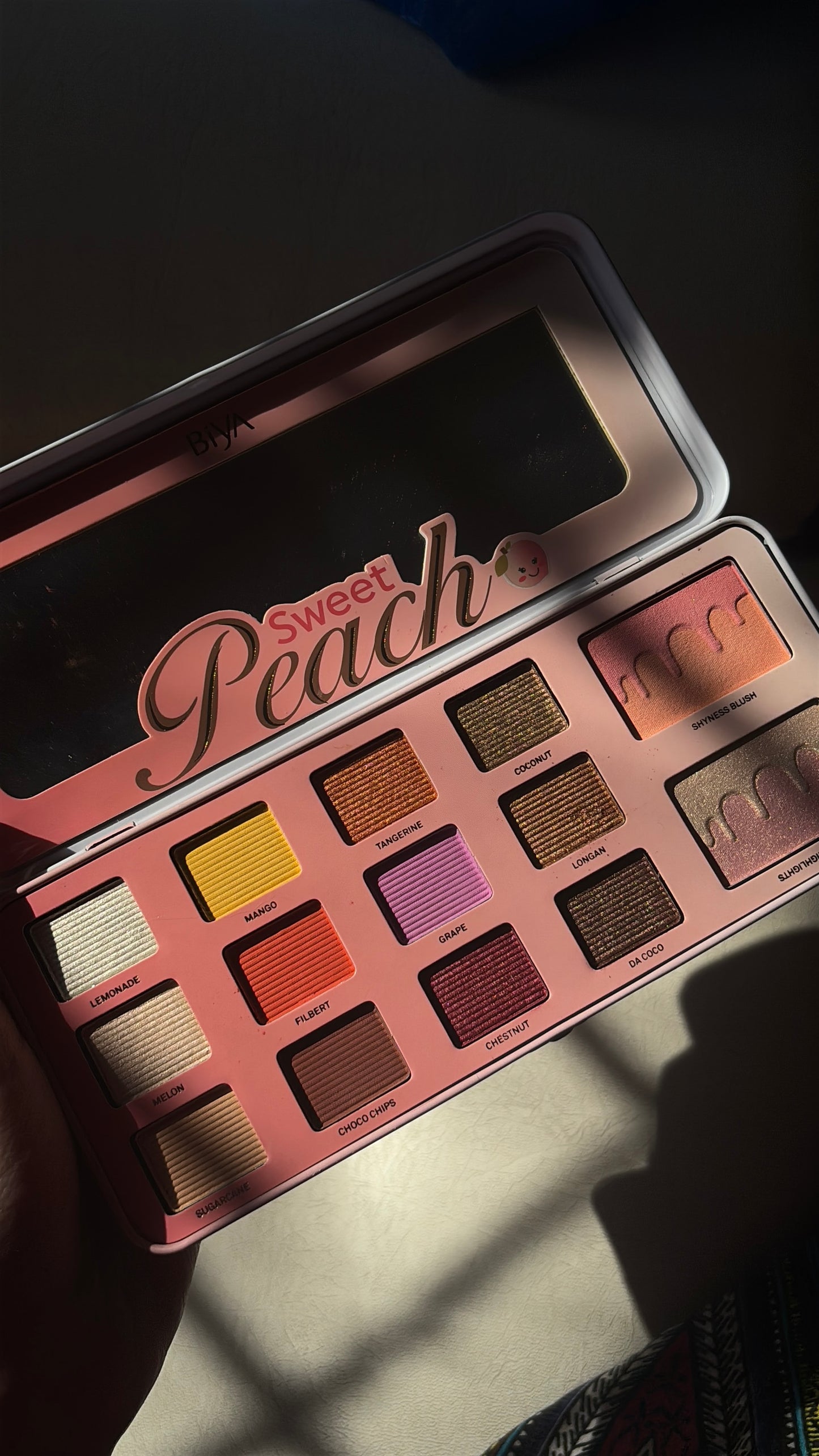 Peach Eyeshadow,Blush and Highlighter palette
