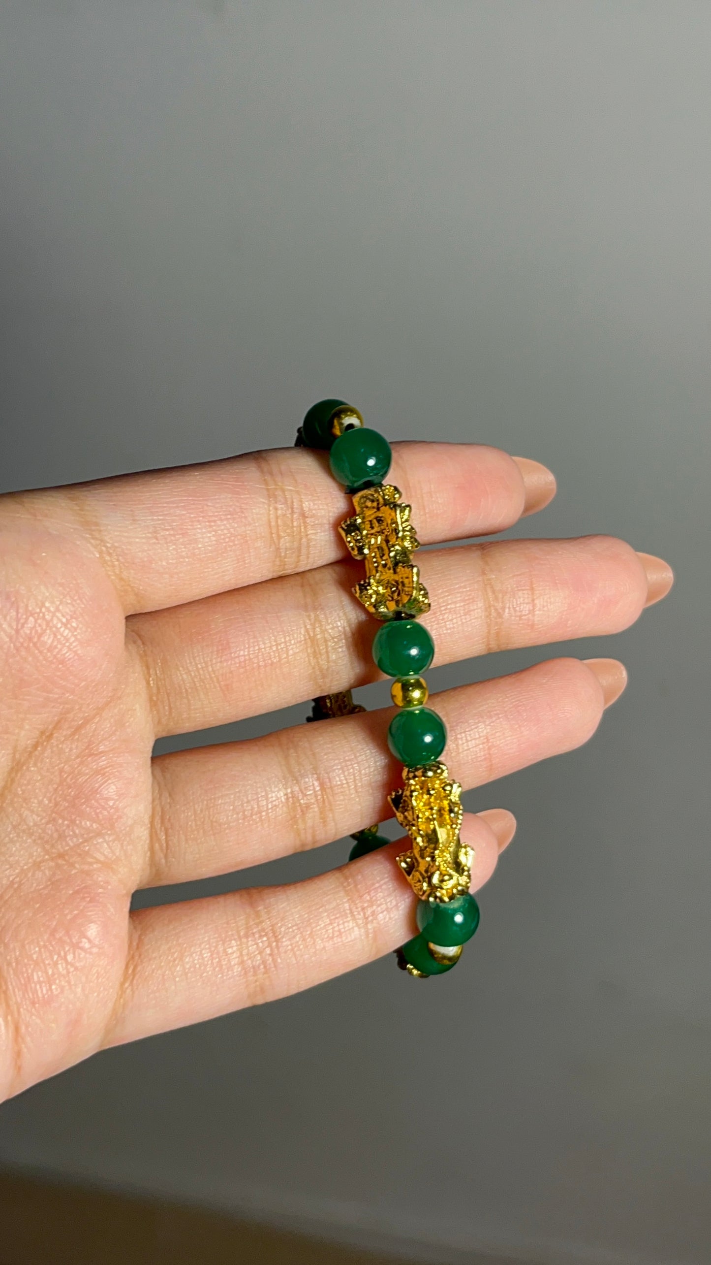 Green & Golden Bracelet-015