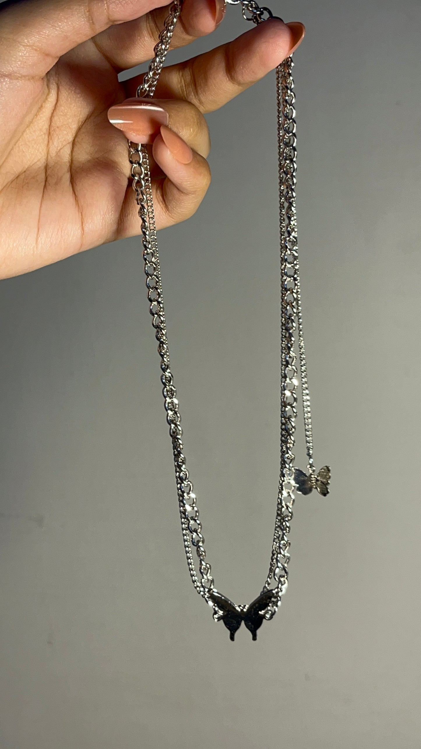 Butterfly Silver Necklace-06