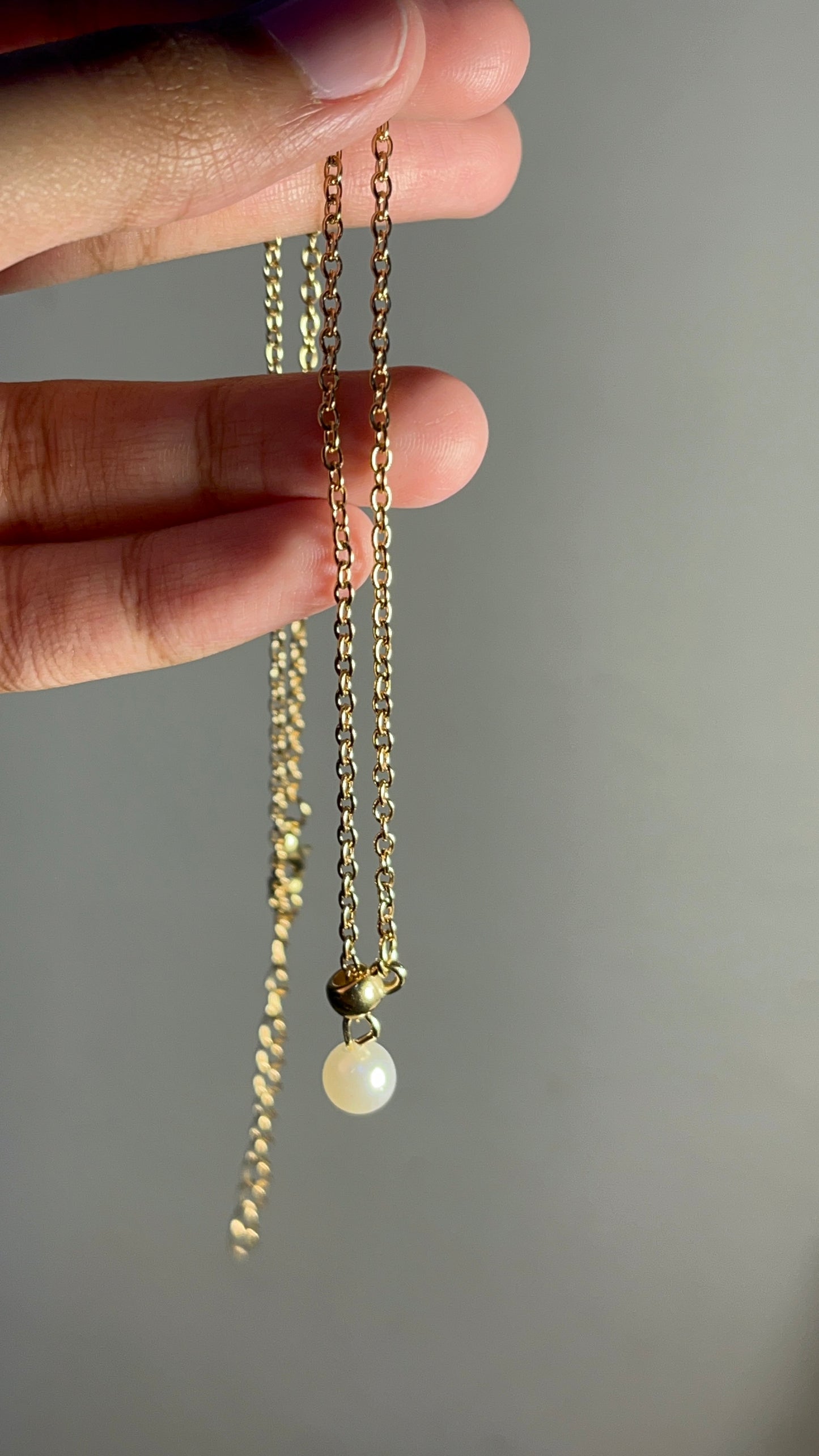 Pearl Necklace Golden