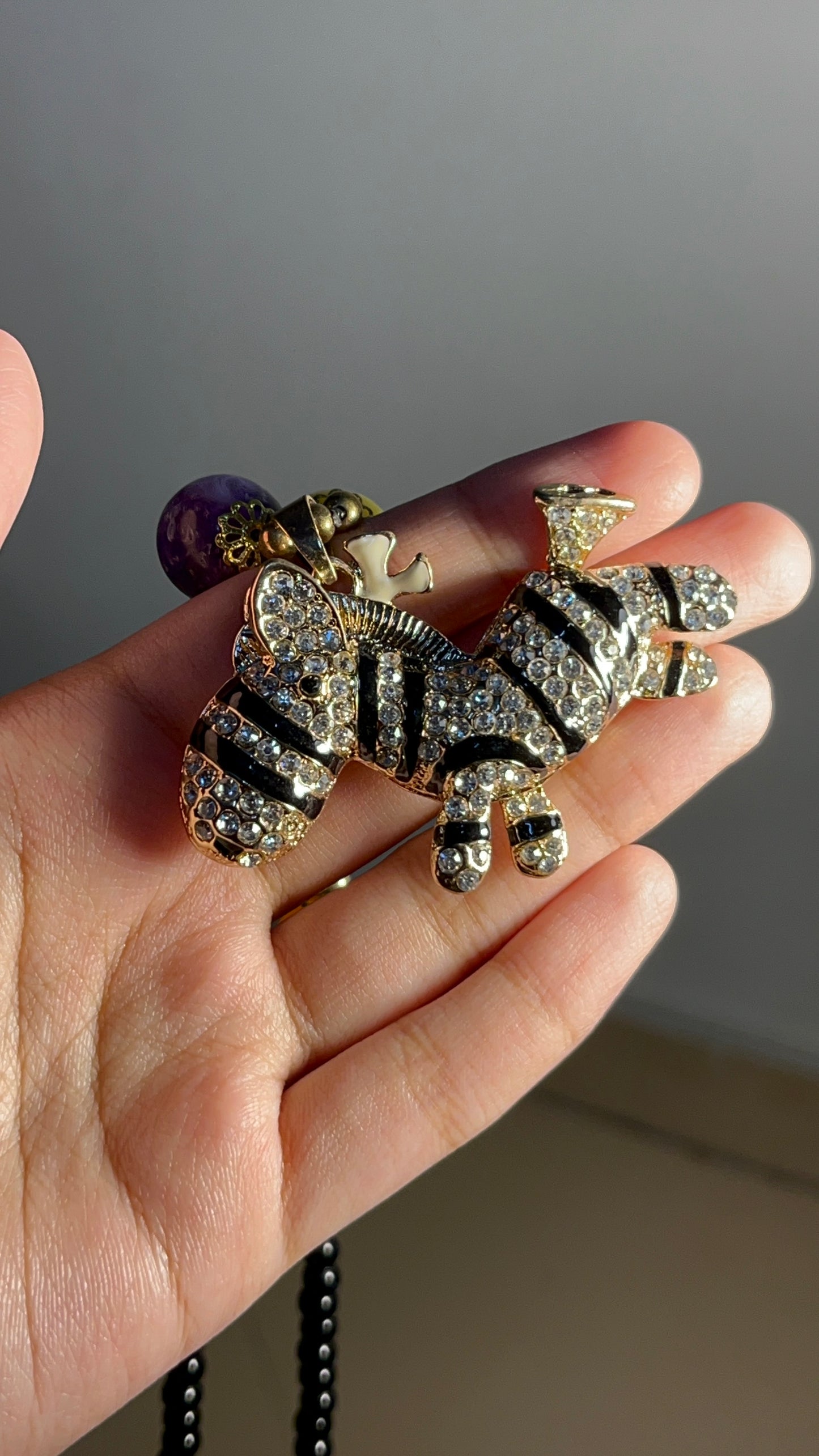 Zebra Necklace