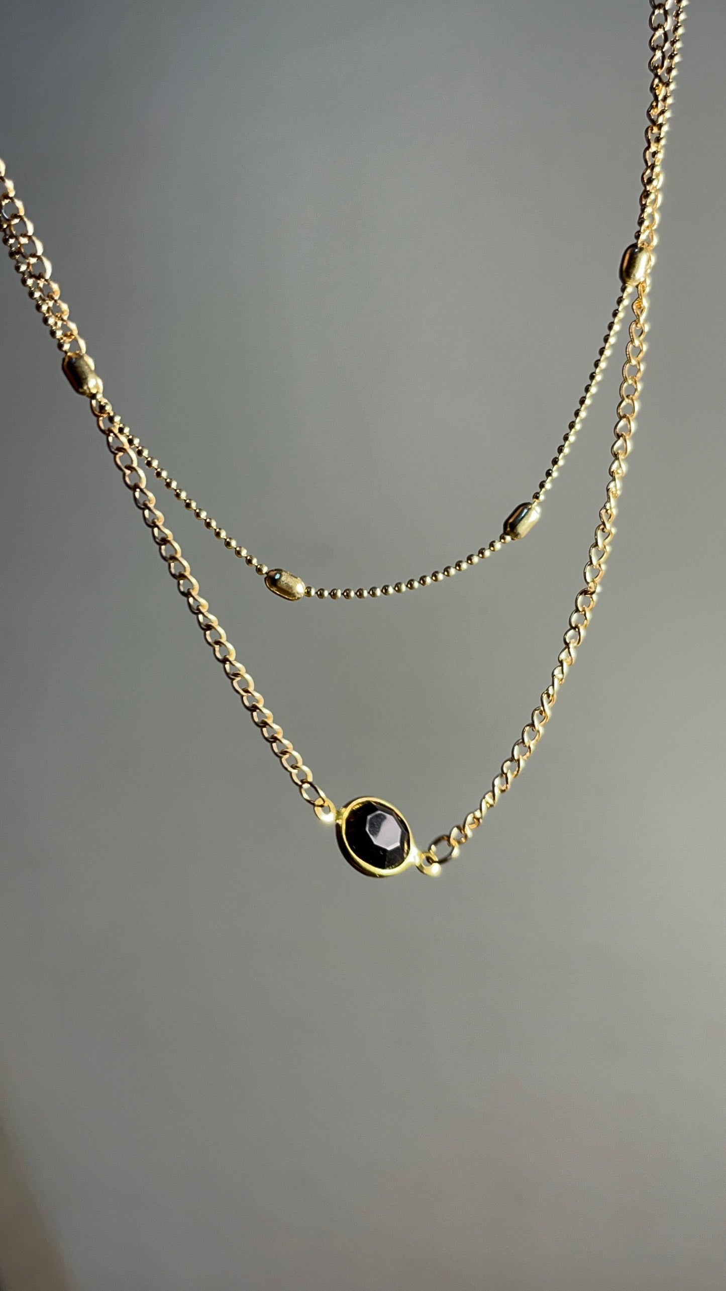 Double Chain Necklace-019