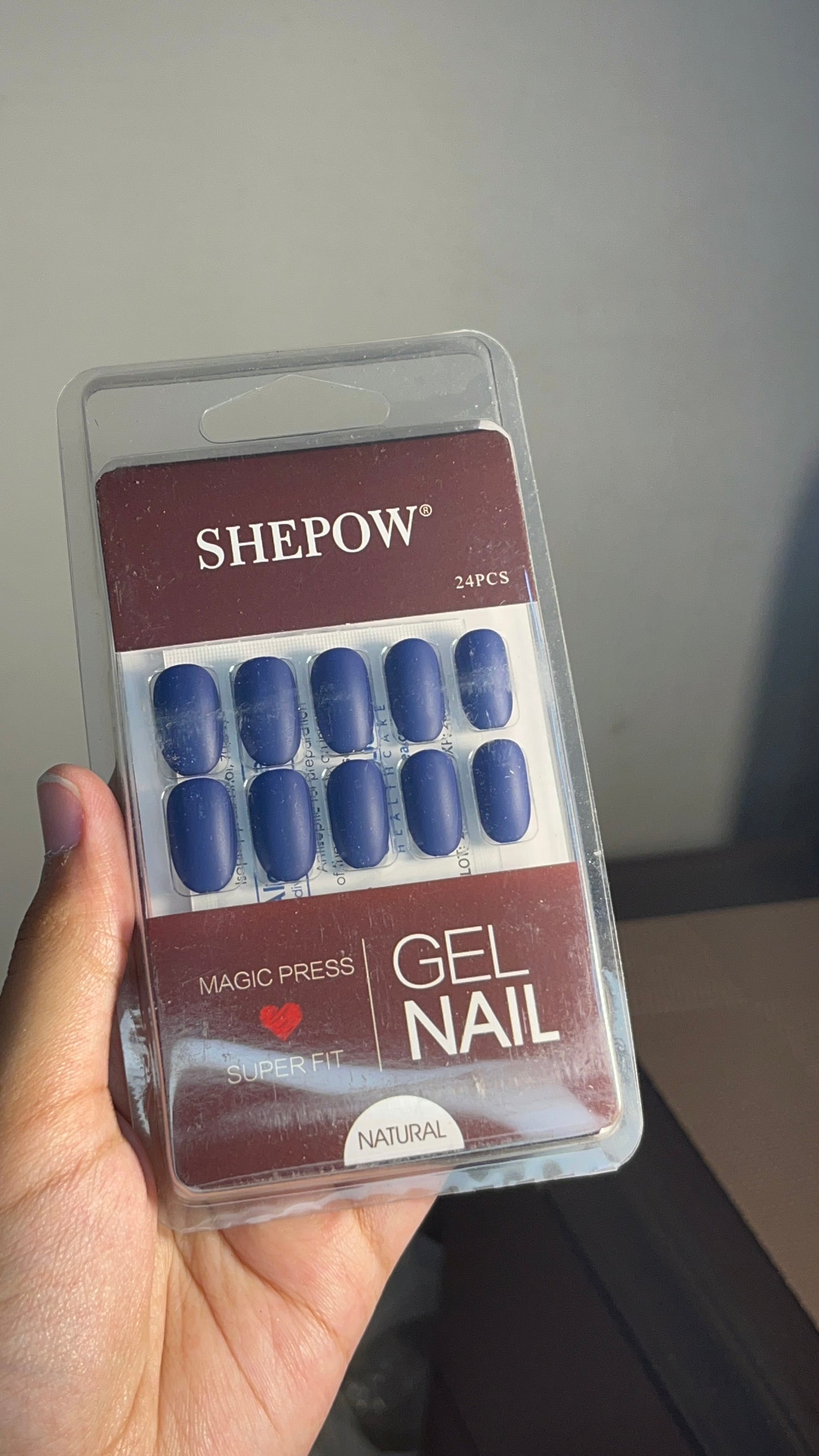 Nails Matte Blue-34