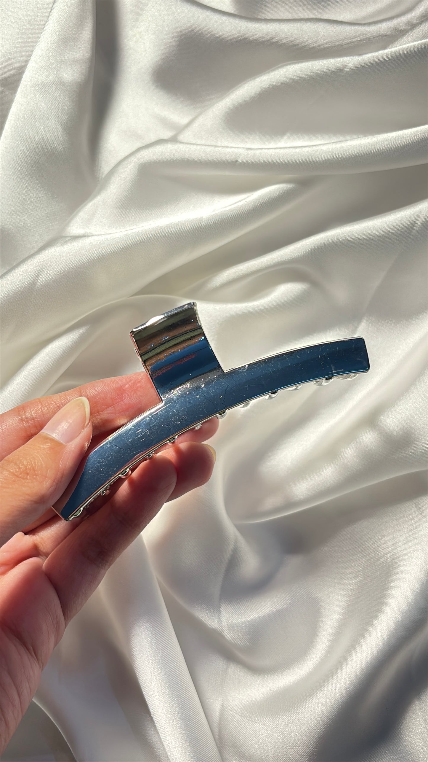 Silver Claw Clip
