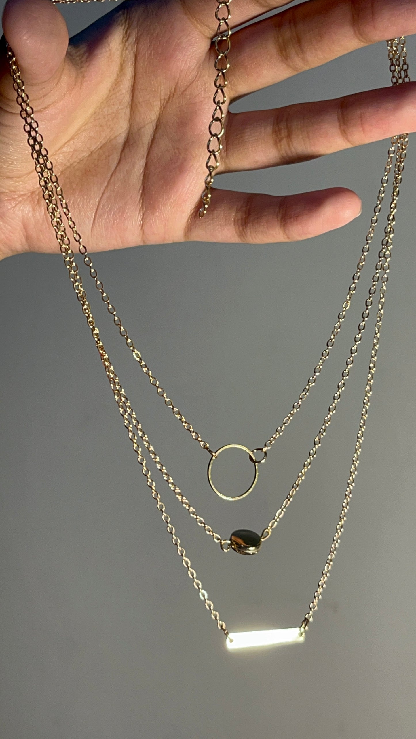 3 Layer Necklace Golden