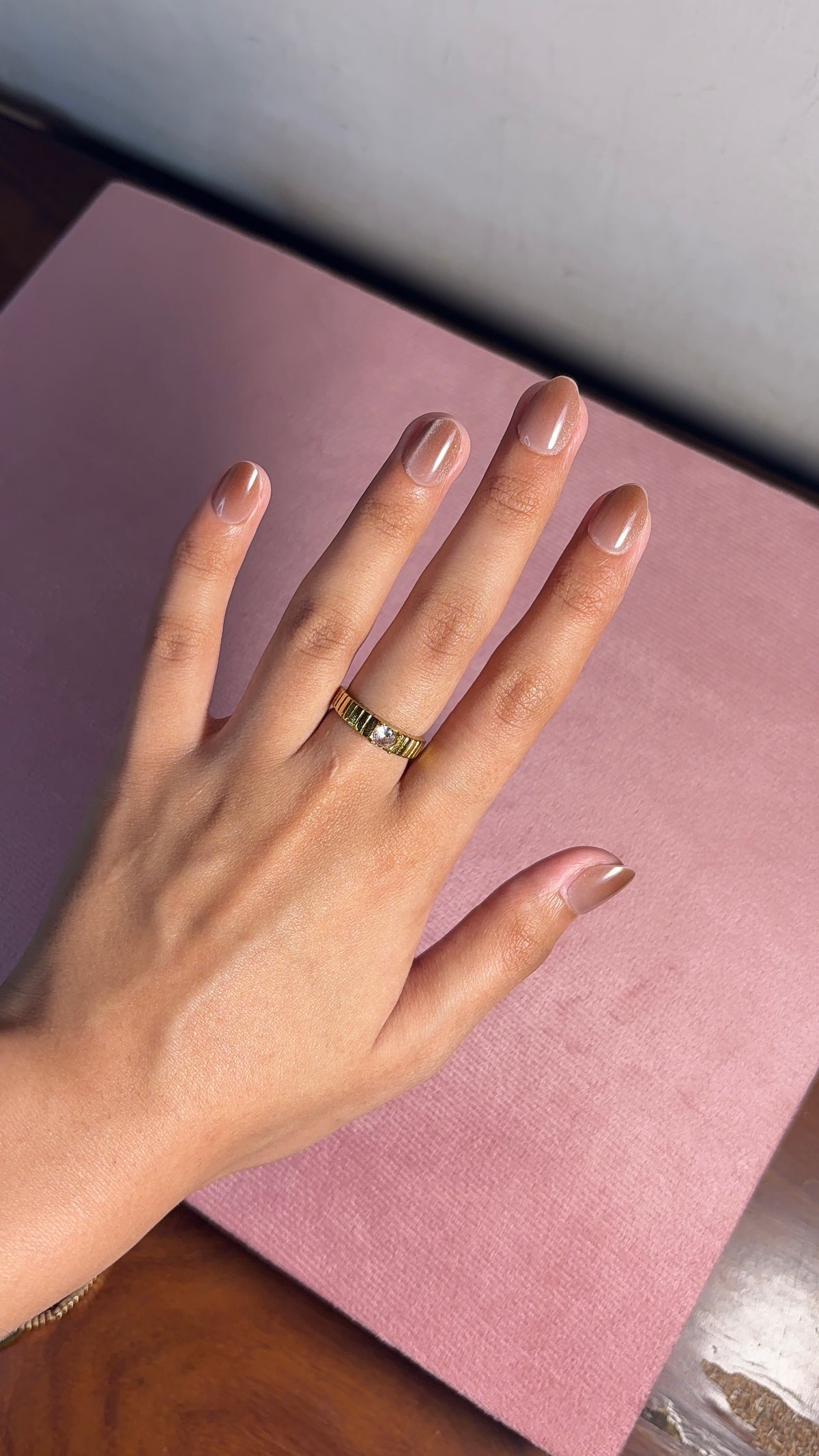 Golden Stone Ring