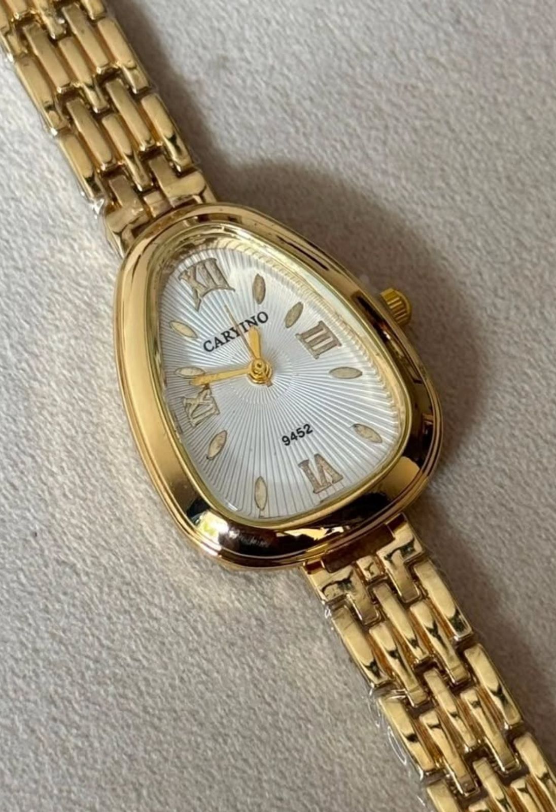 Vintage Gold Triangular Dial Watch