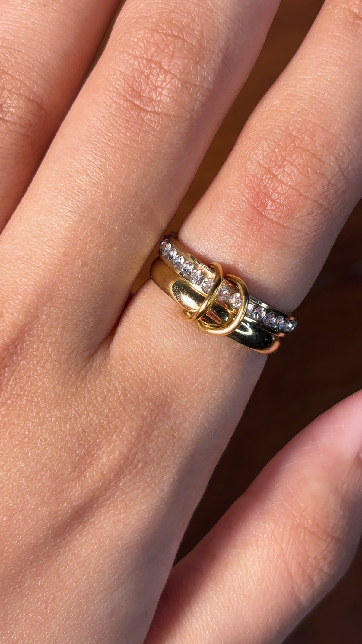 Golden Stone Ring