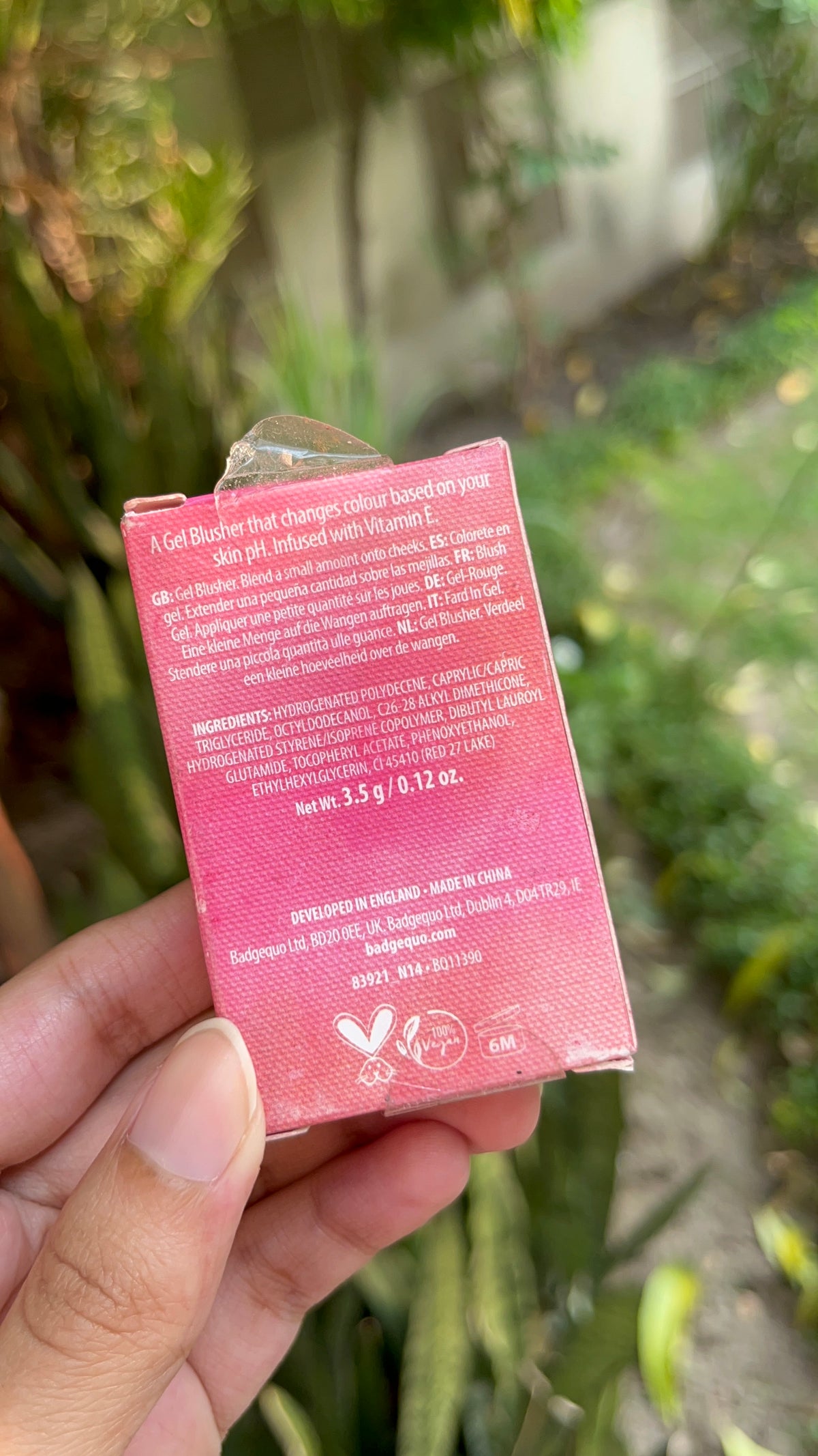 pH Reactive GEL BLUSHER