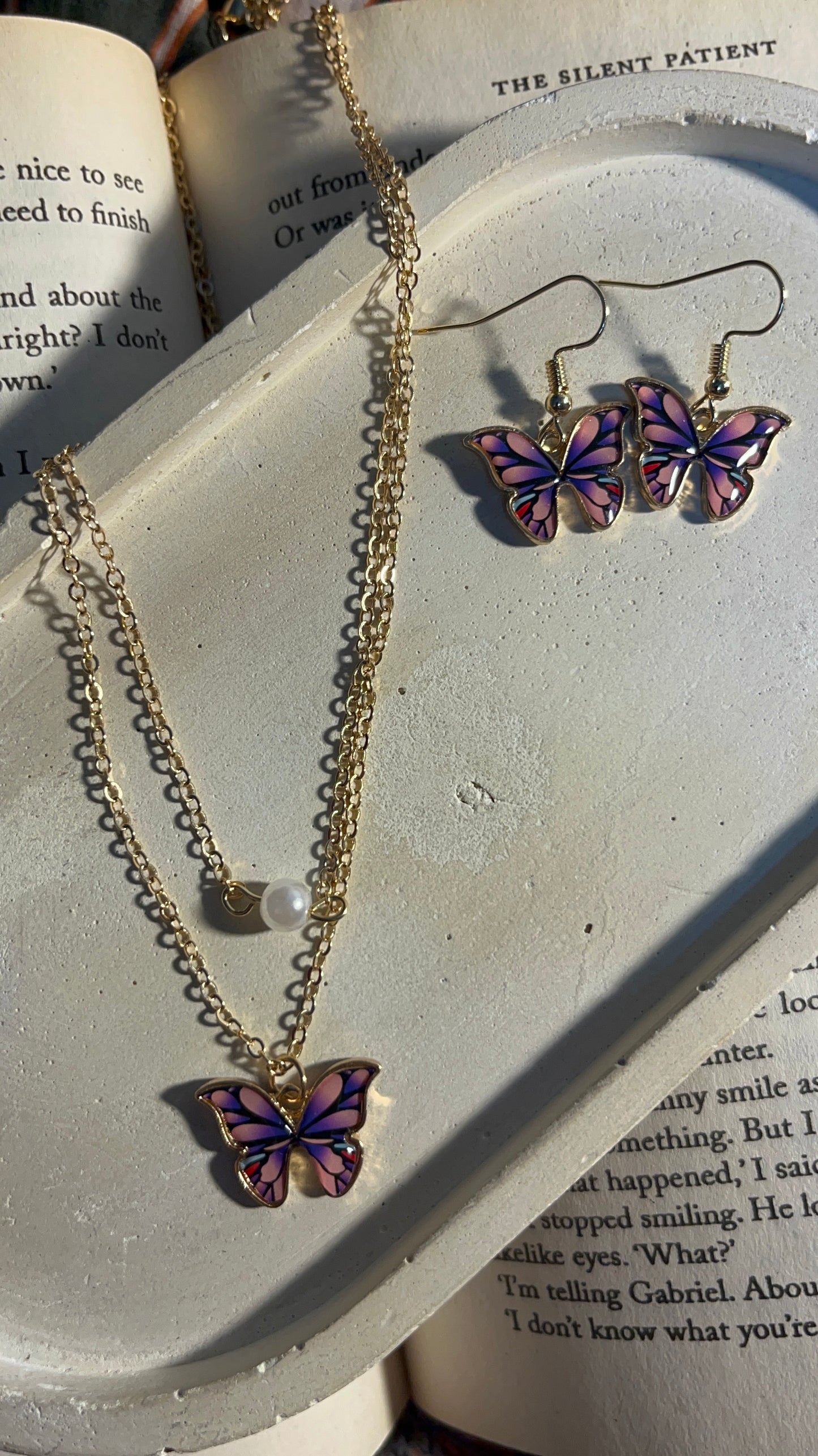 Butterfly Set Pink Purple-013