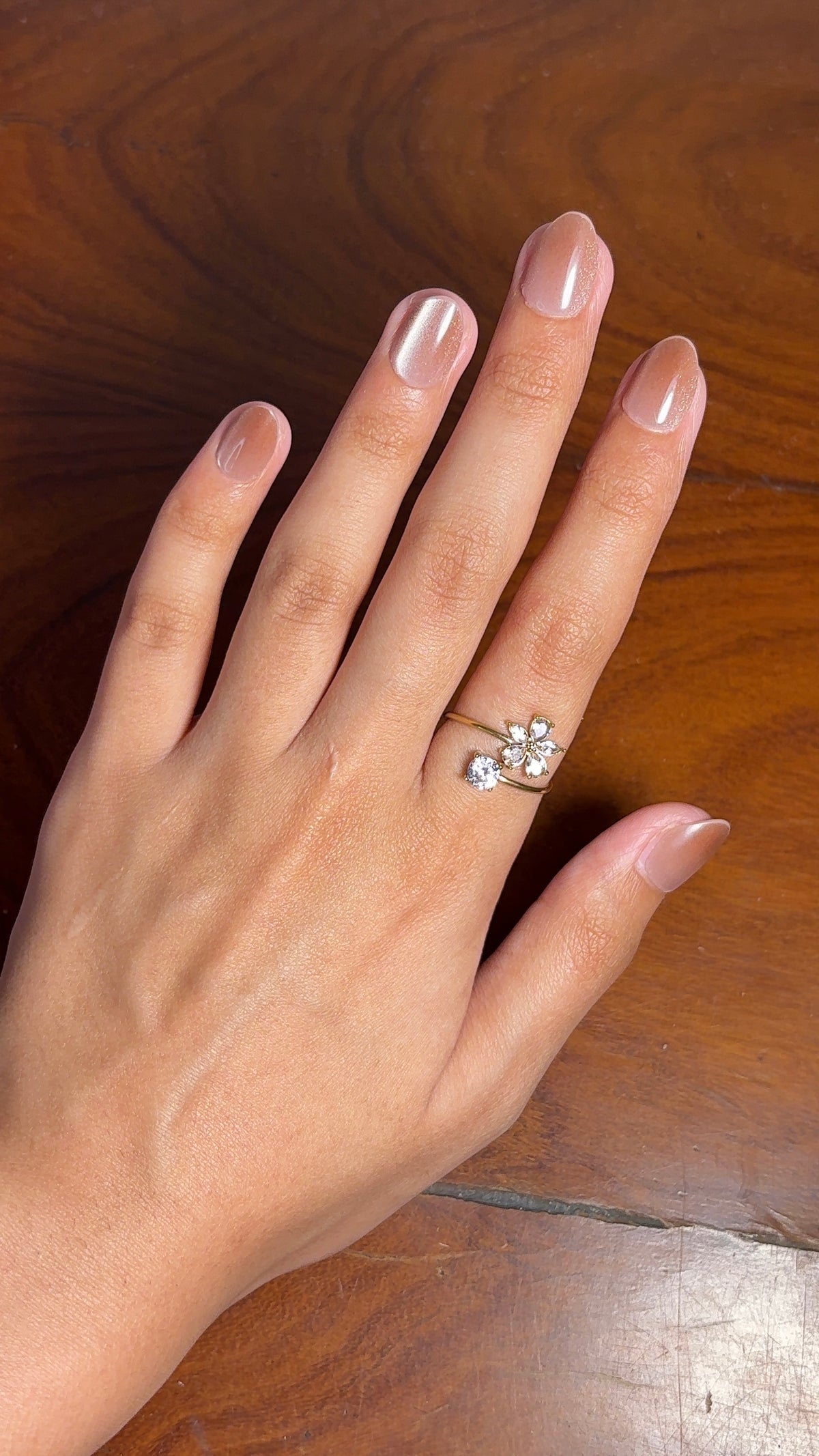 Flower Stone Ring