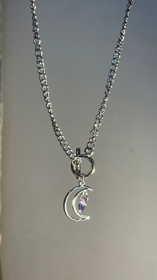 Moon Purple Necklace