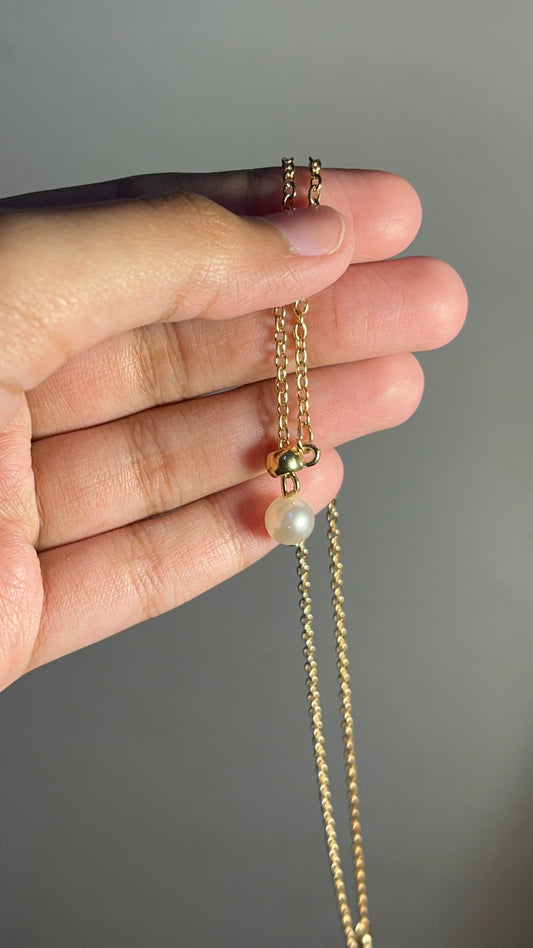 Pearl Necklace Golden