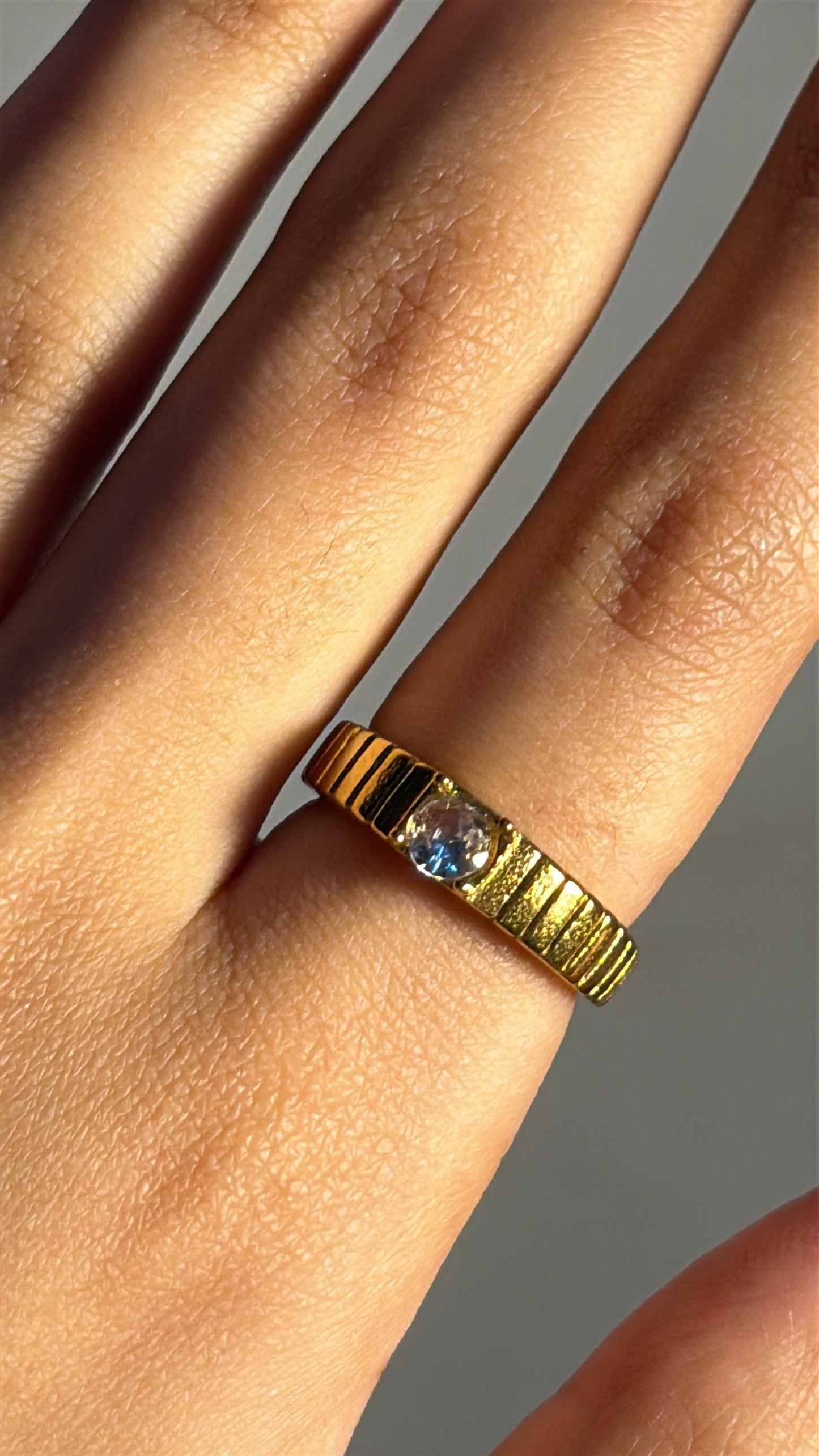 Gold Stone Ring