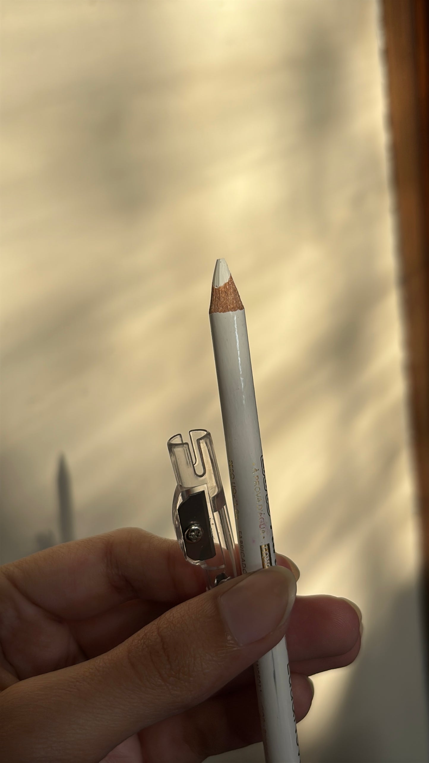 White pencil