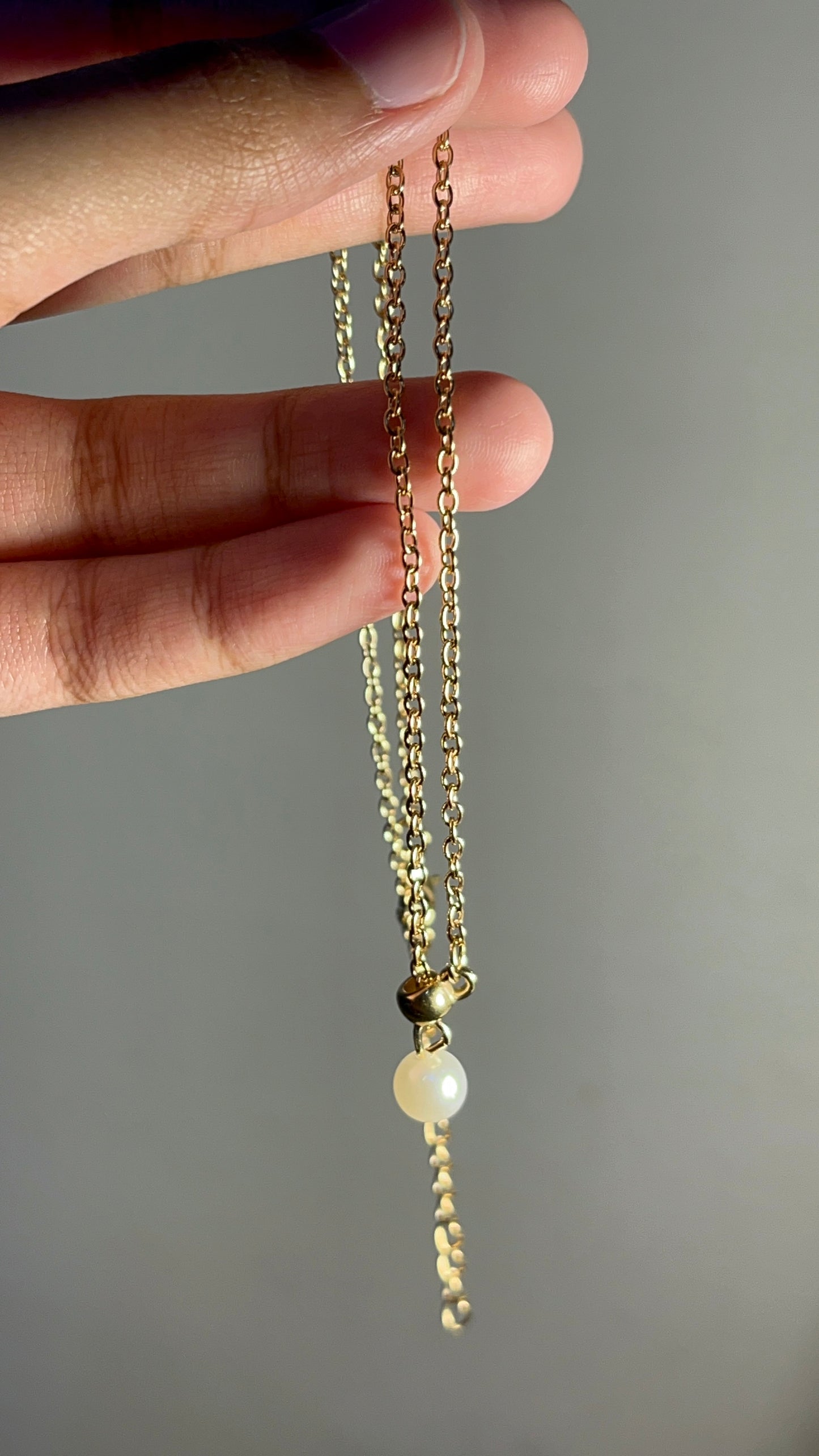 Pearl Necklace Golden