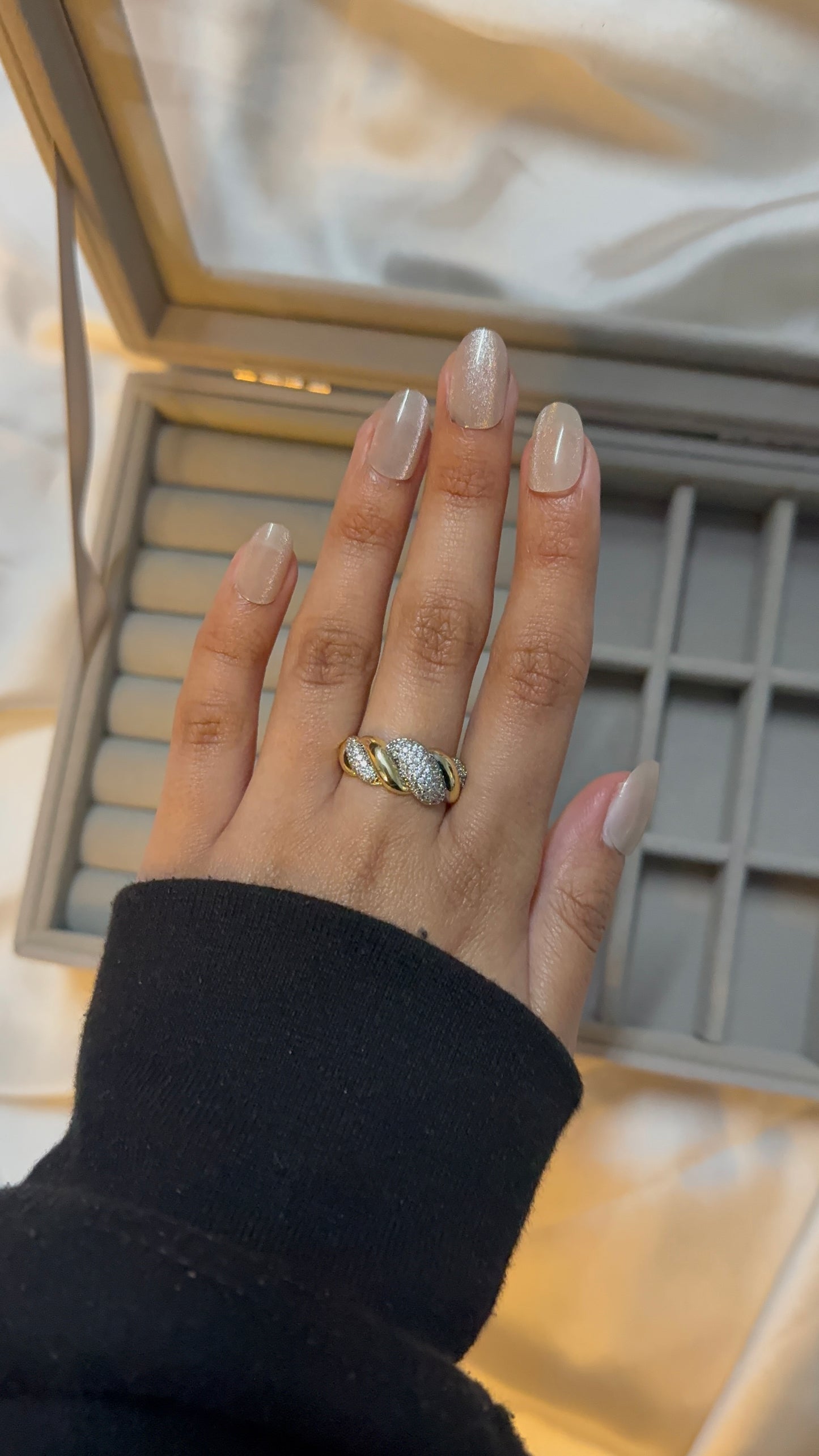 Chunky Stone Gold Ring