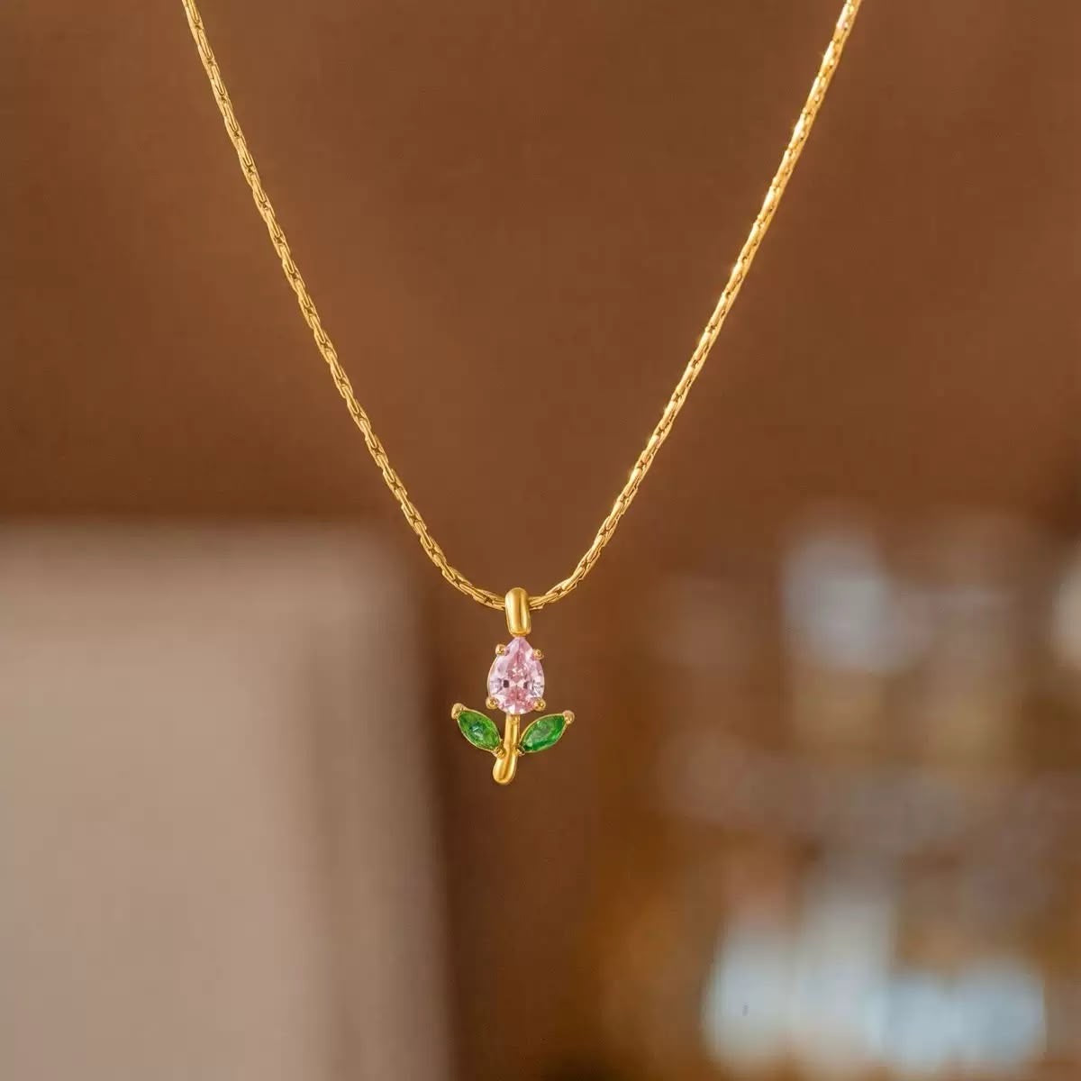 Pink Tulip Pendant