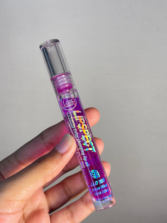 Grape flavoured Color changing lipOil