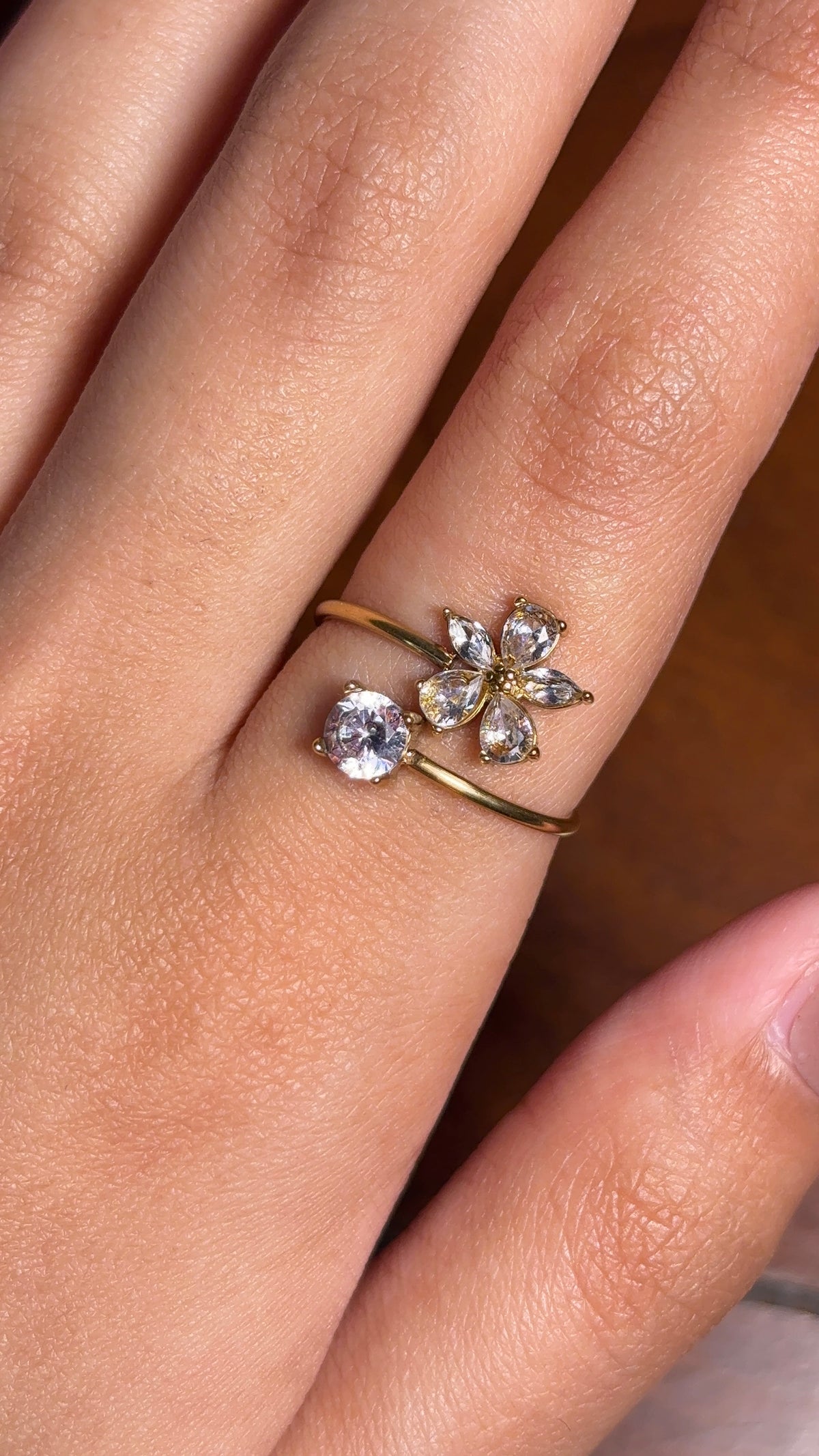 Flower Stone Ring