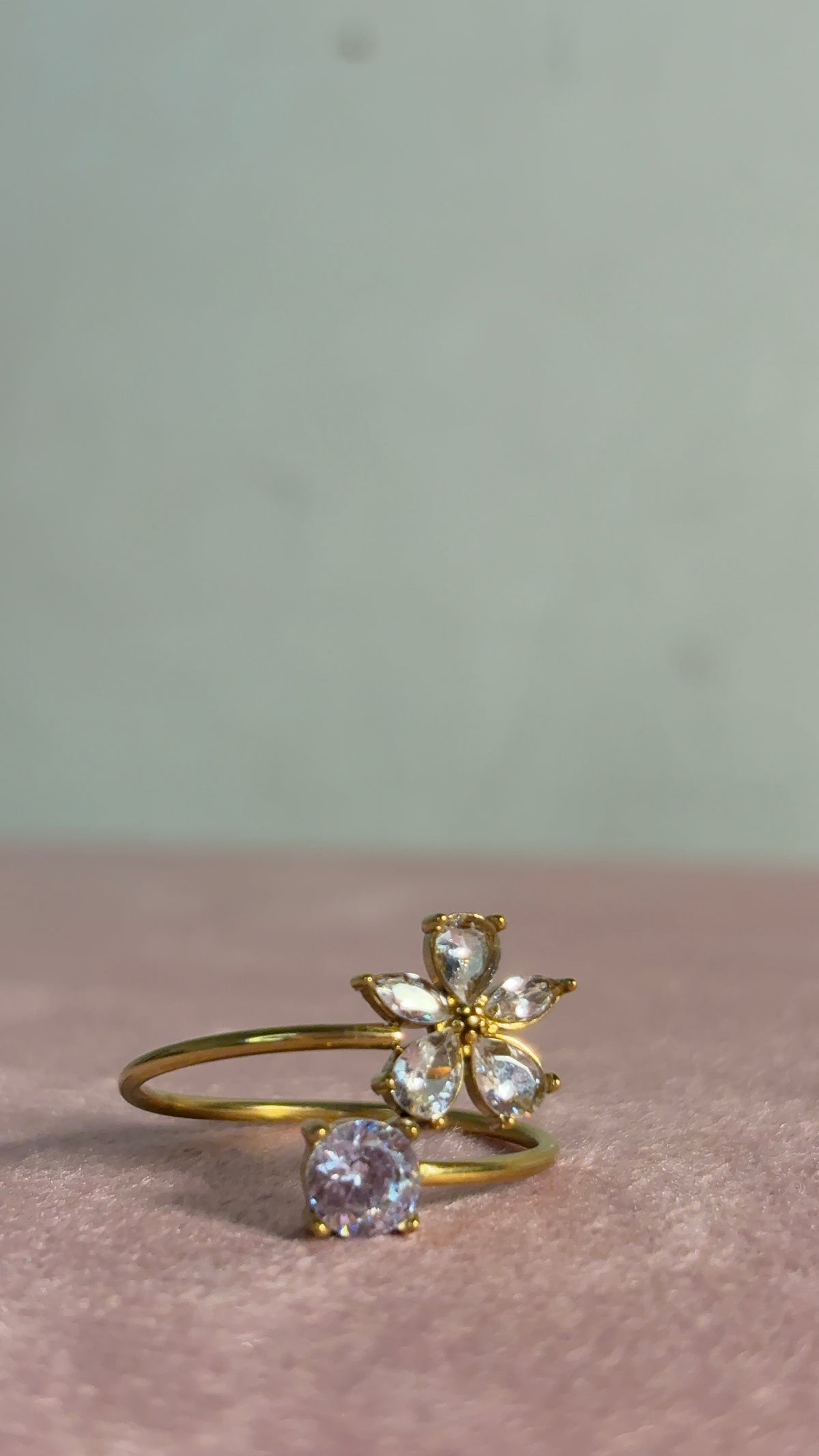 Flower Stone Ring