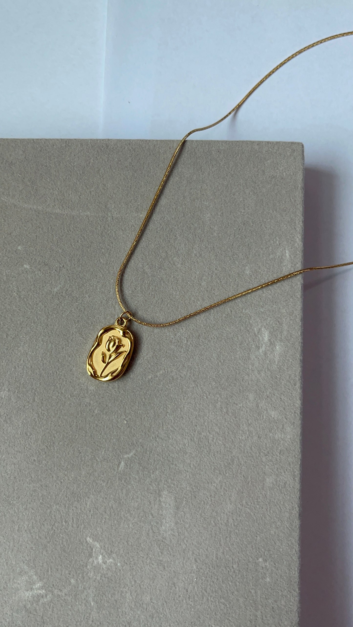 Gold Flower Pendant