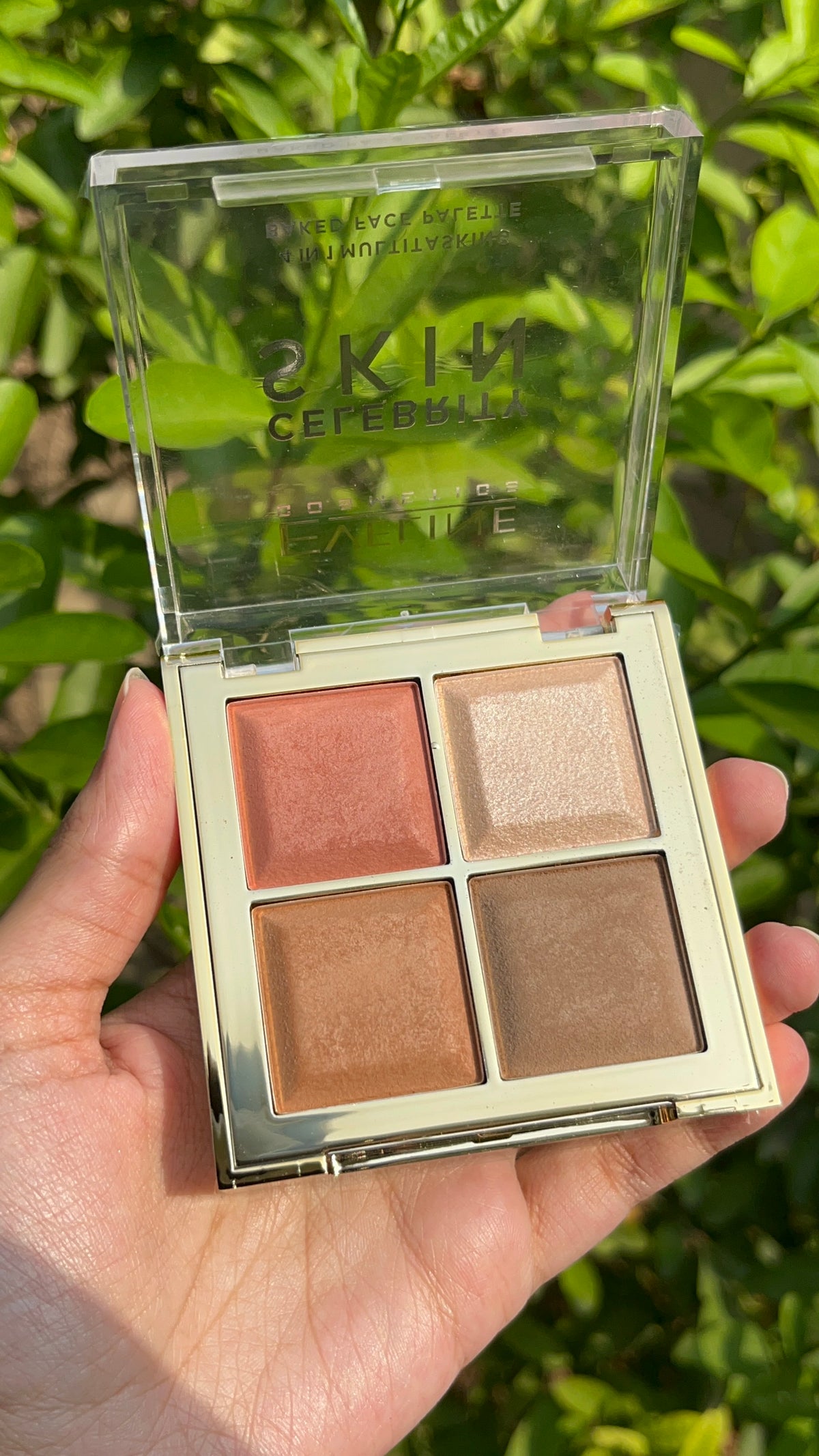 4 Color Palette Blush, Contour & Highlighter