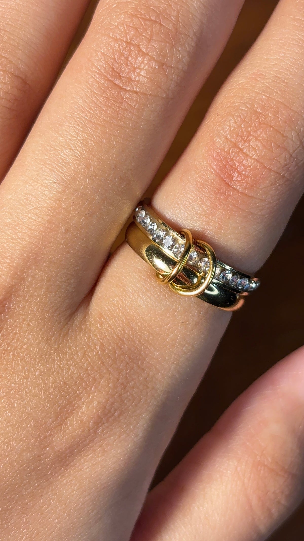 Golden Stone Ring