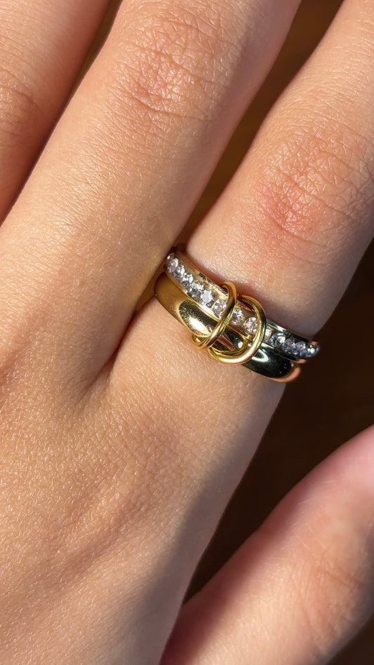 Golden Stone Ring