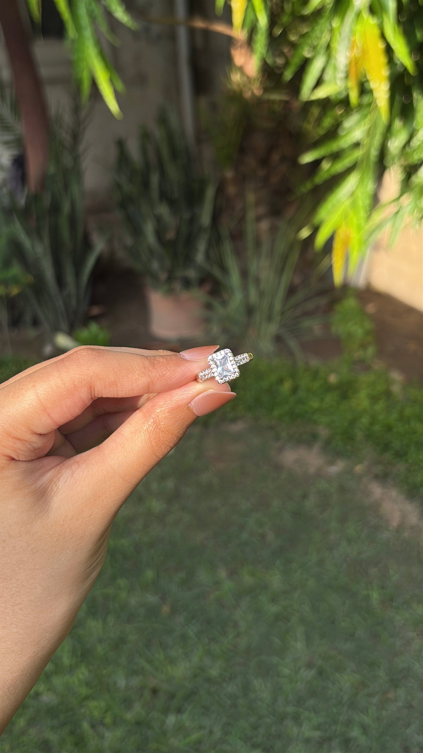 Square Cut  Ring