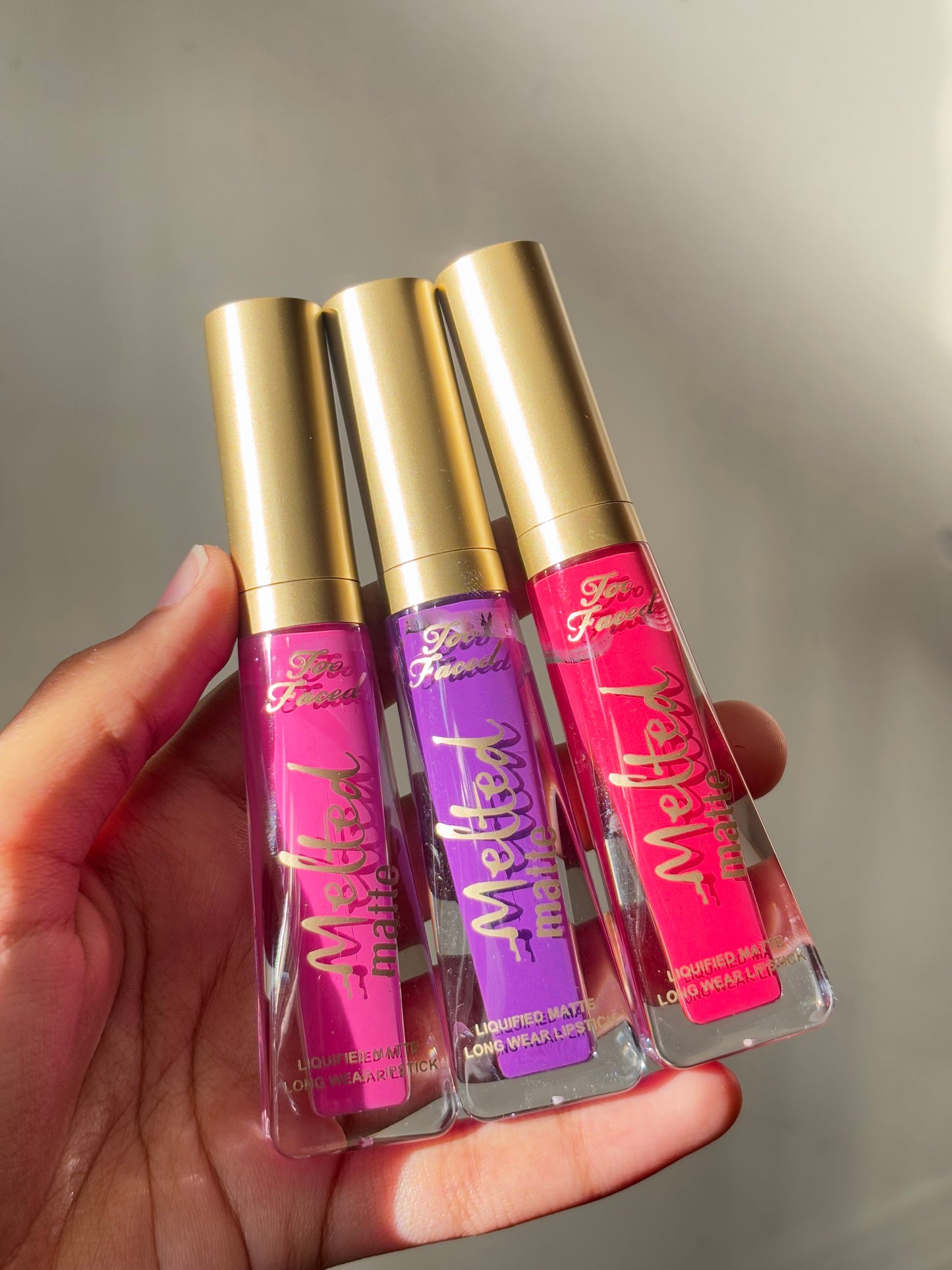 Set of 3 liquid matte lipsticks