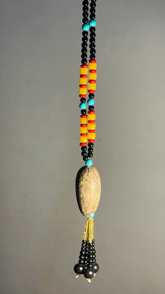 Long Stone Necklace