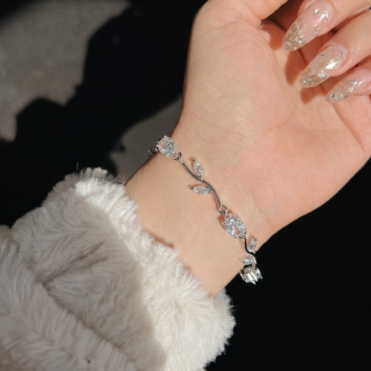 White Tulip Bracelet