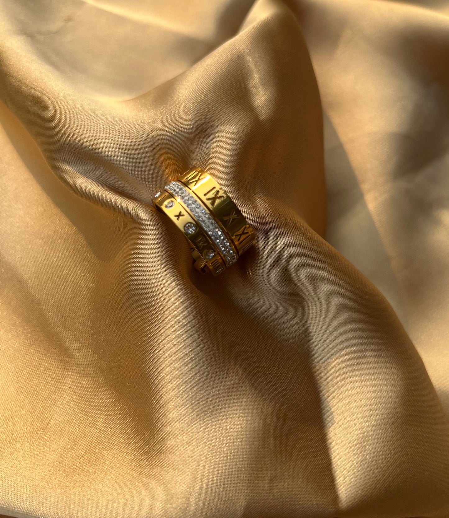 Roman Triple Stacker Ring