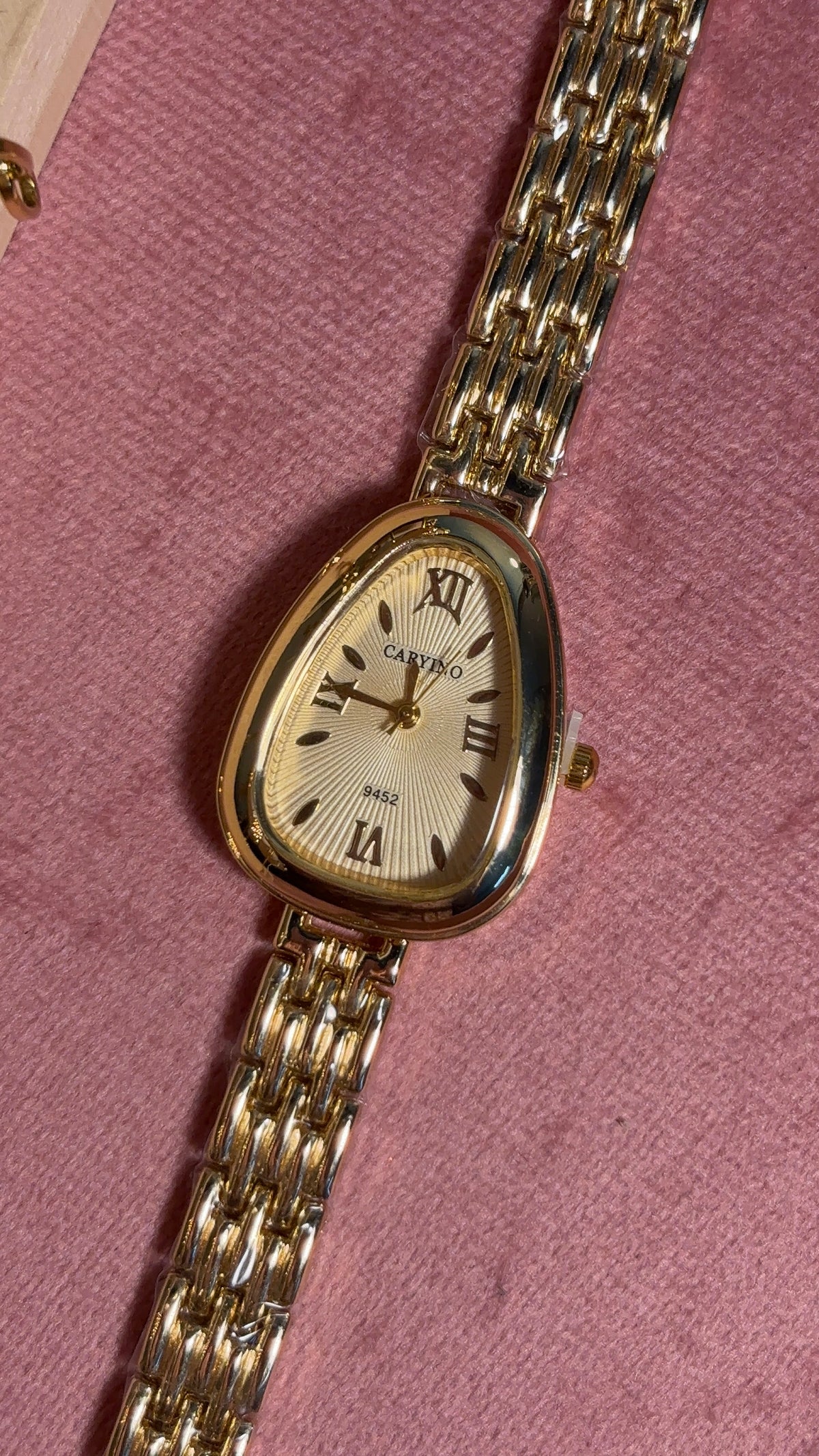 Vintage Gold Triangular Dial Watch