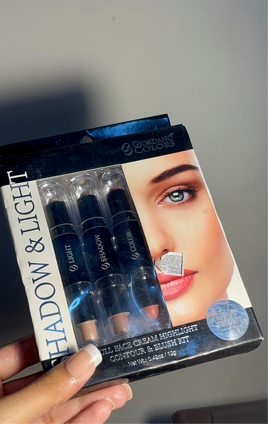 Full Face Cream Highlight, Contour and Blush kit