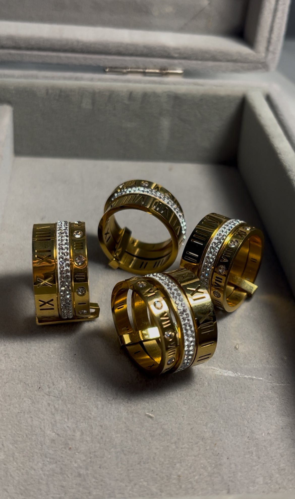 Roman Triple Stacker Ring
