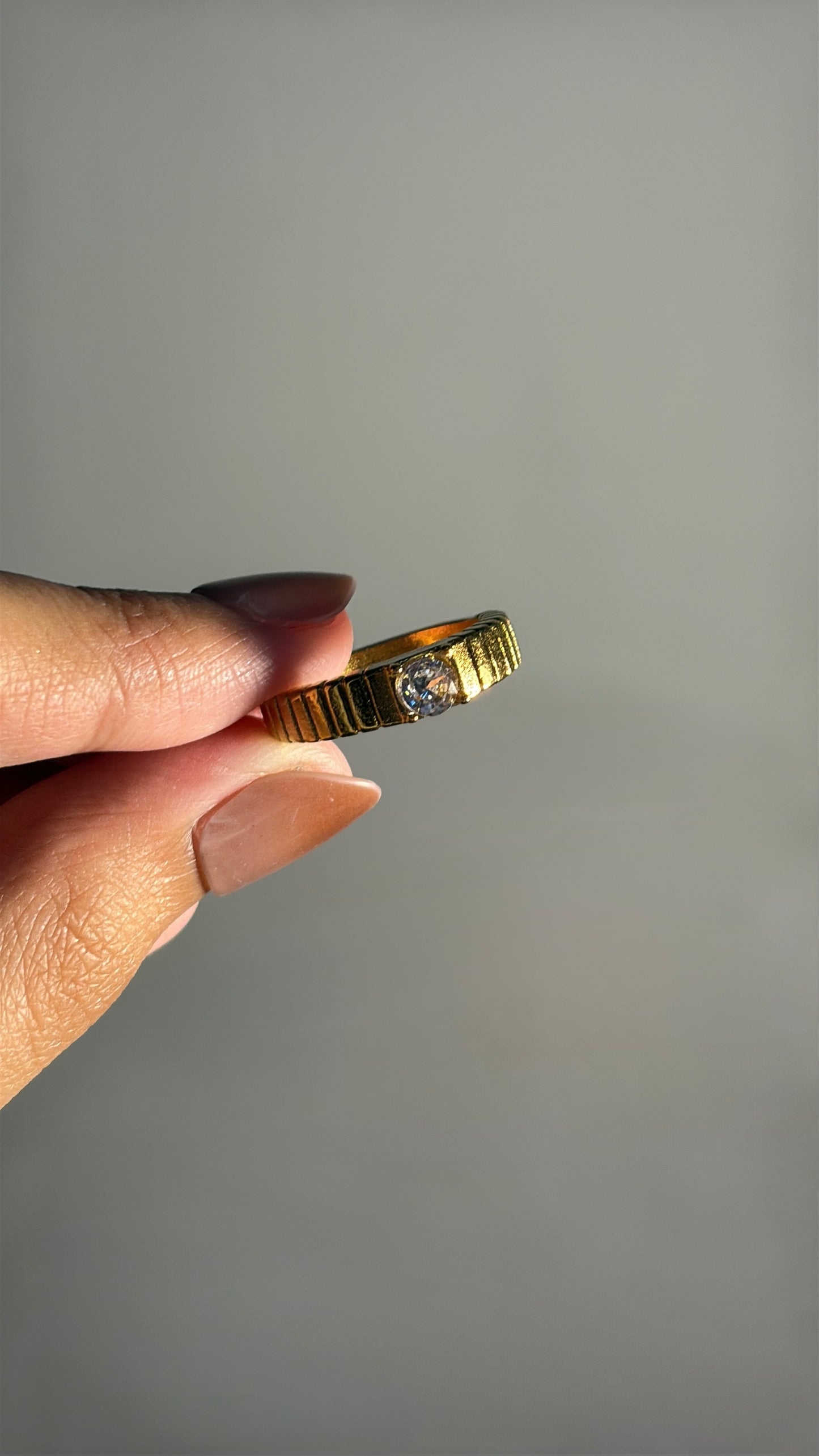 Gold Stone Ring