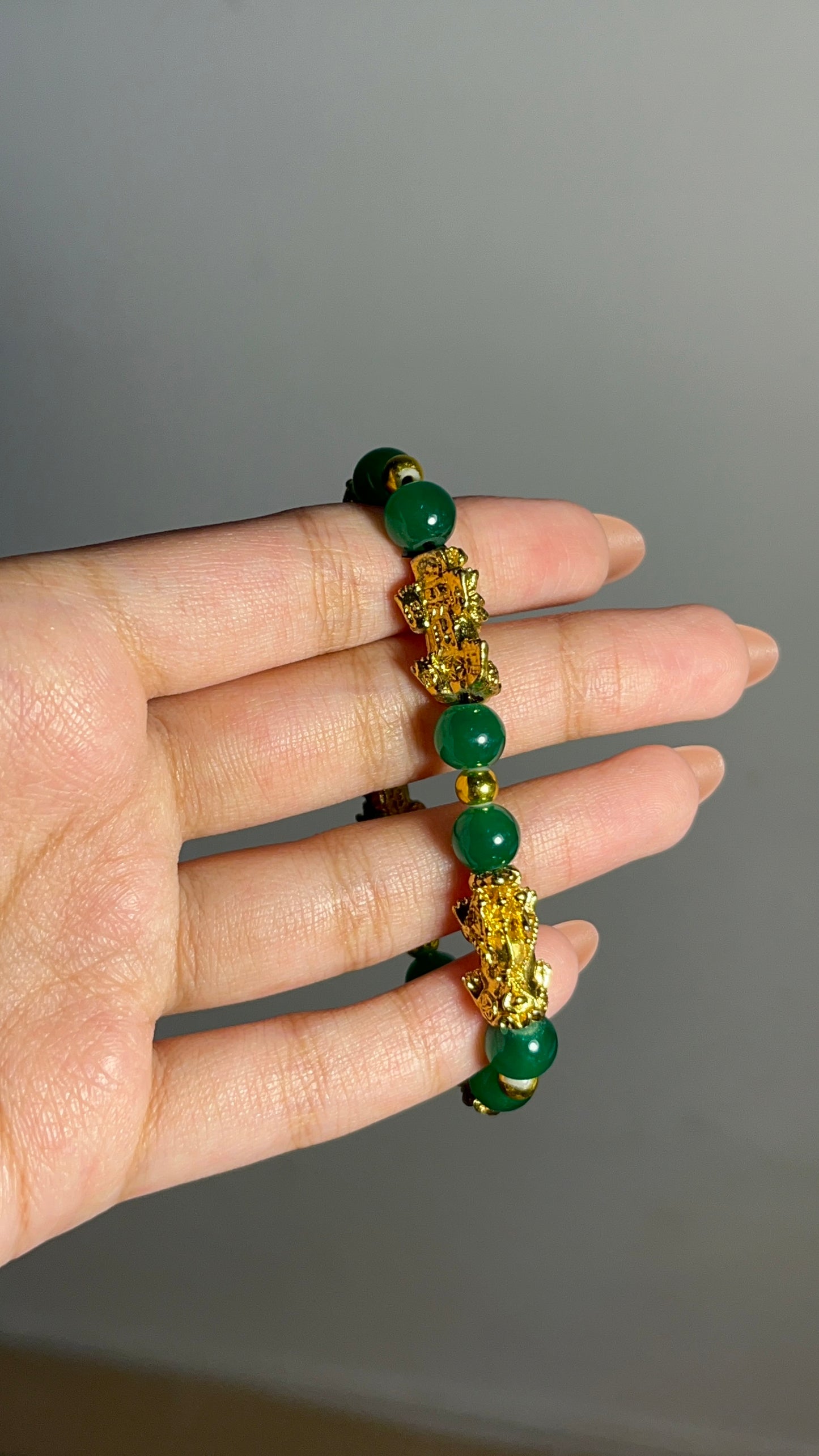 Green & Golden Bracelet-015