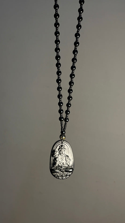 Big Stone Black-Necklace