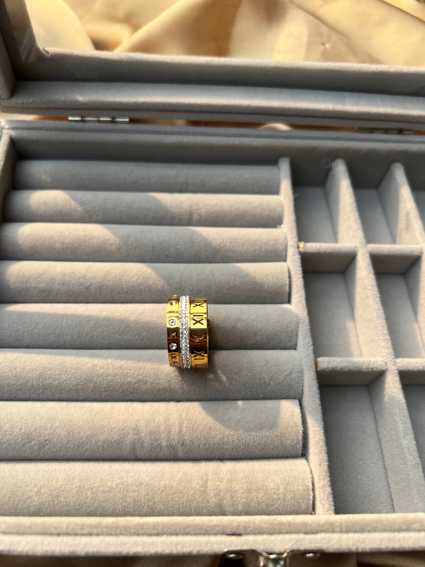 Roman Triple Stacker Ring