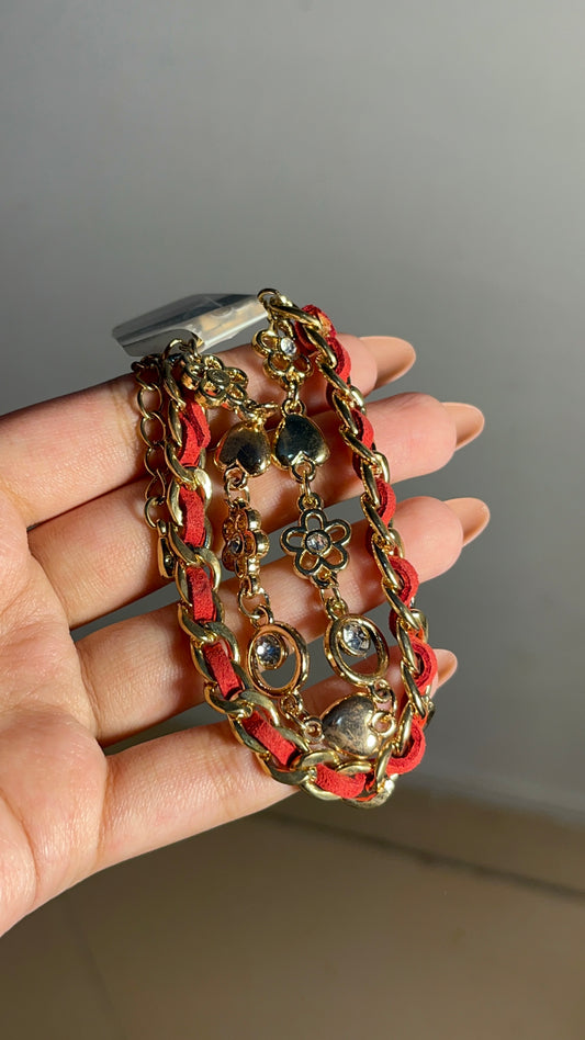 Red Flower Bracelet-07